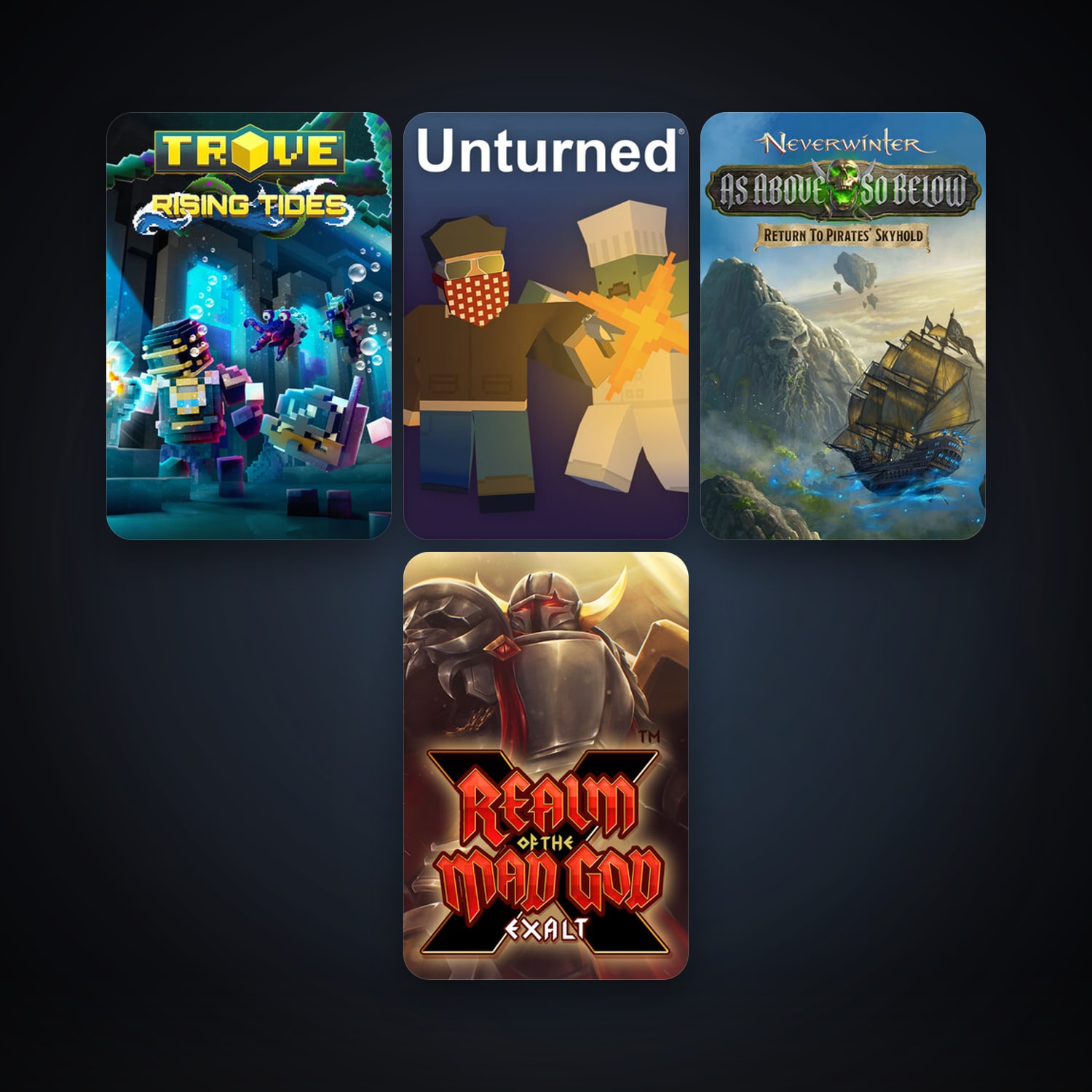Neverwinter + Realm of the Mad God, 21 games, clean — HabibiAccounts
