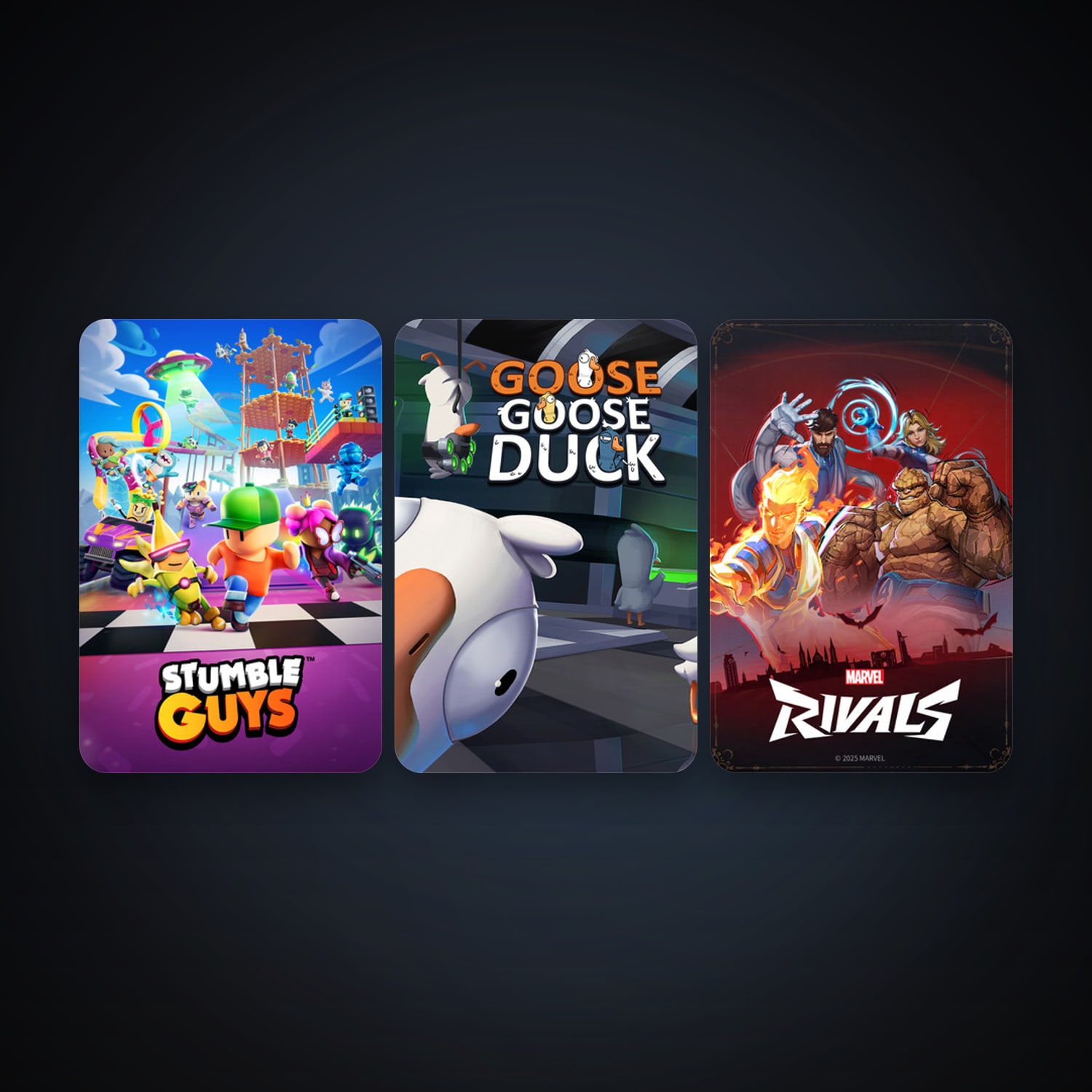 Goose Goose Duck + Stumble Guys, 6 games, clean — HabibiAccounts