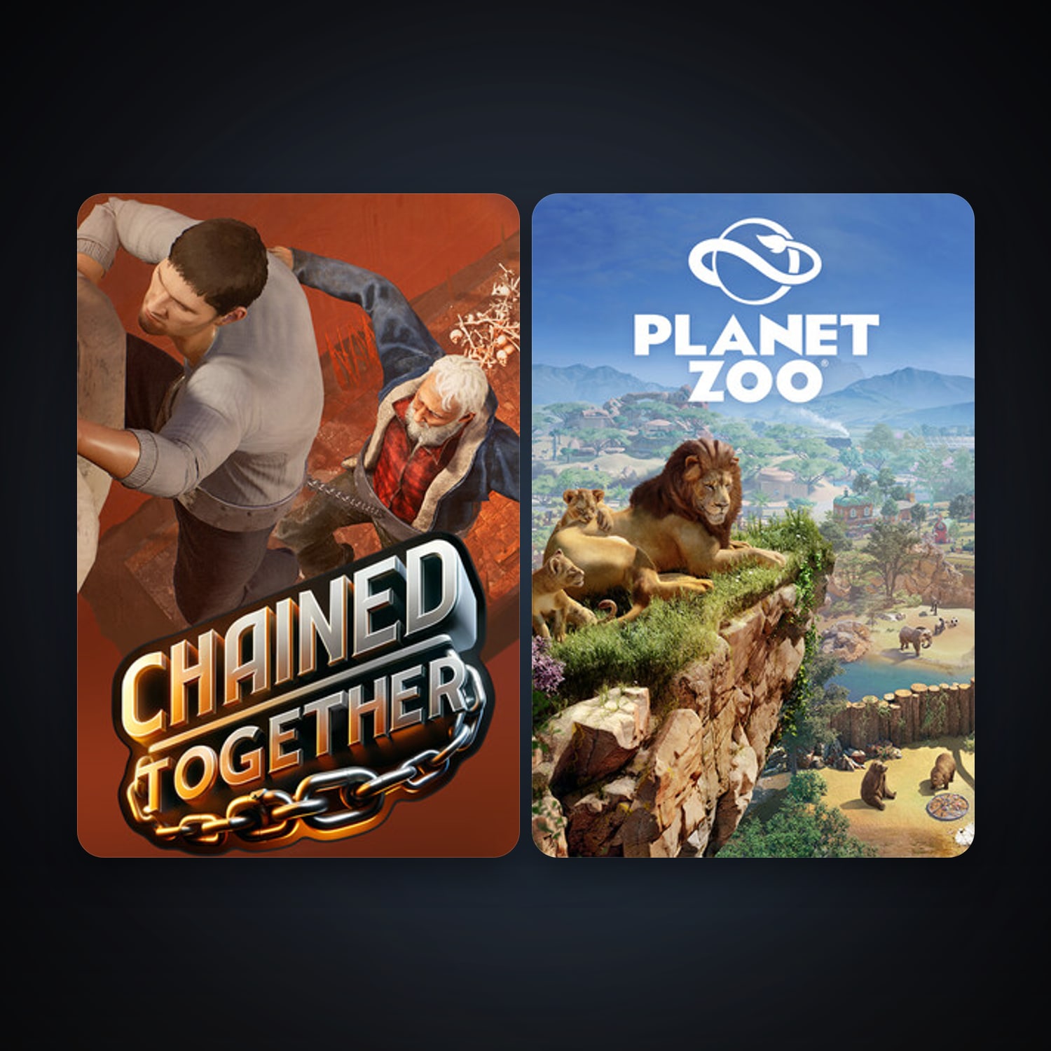 Planet Zoo + Chained Together, 9 games, clean — HabibiAccounts