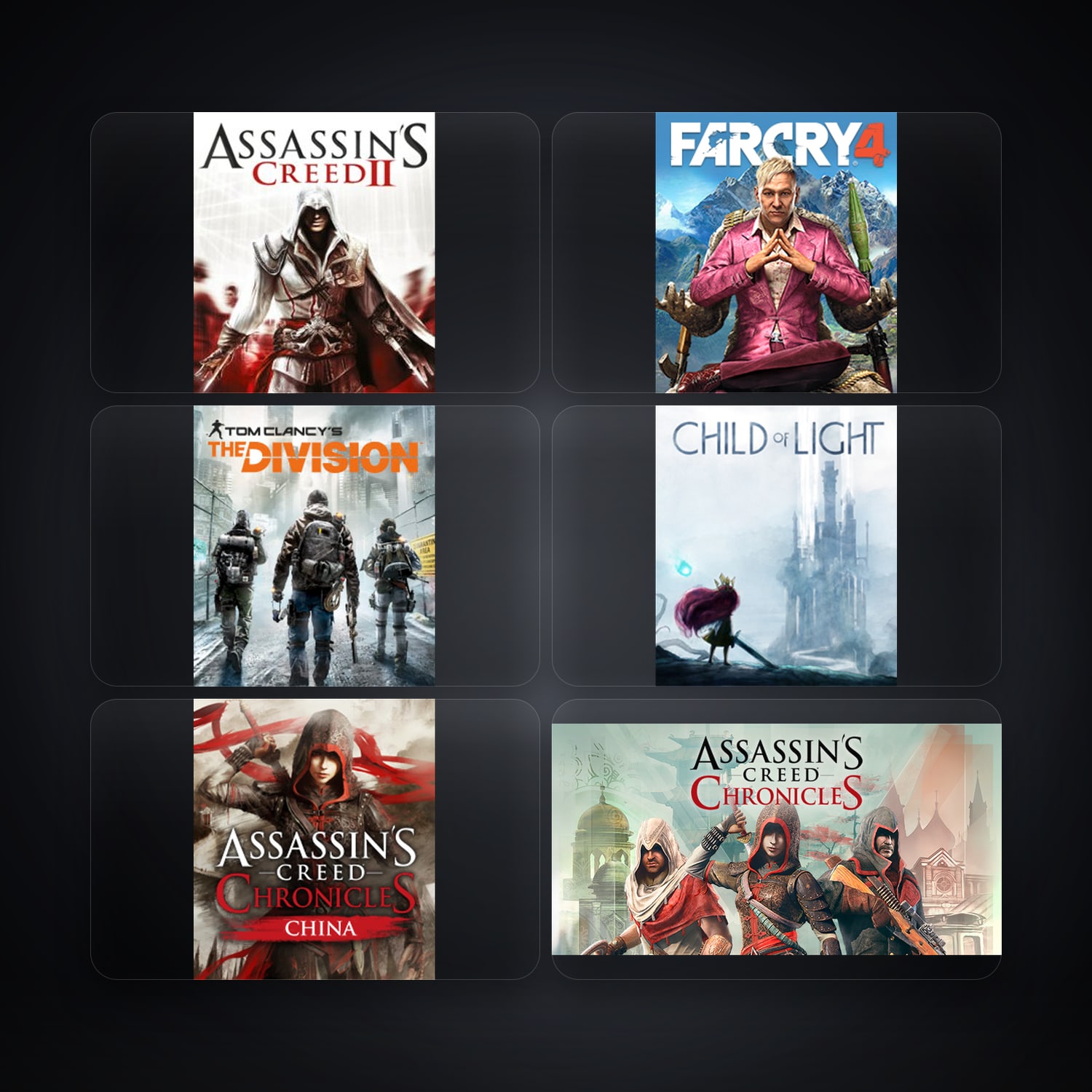 Ubisoft Assassin's Creed II + Far Cry 4 — TR — 13 games — HabibiAccounts