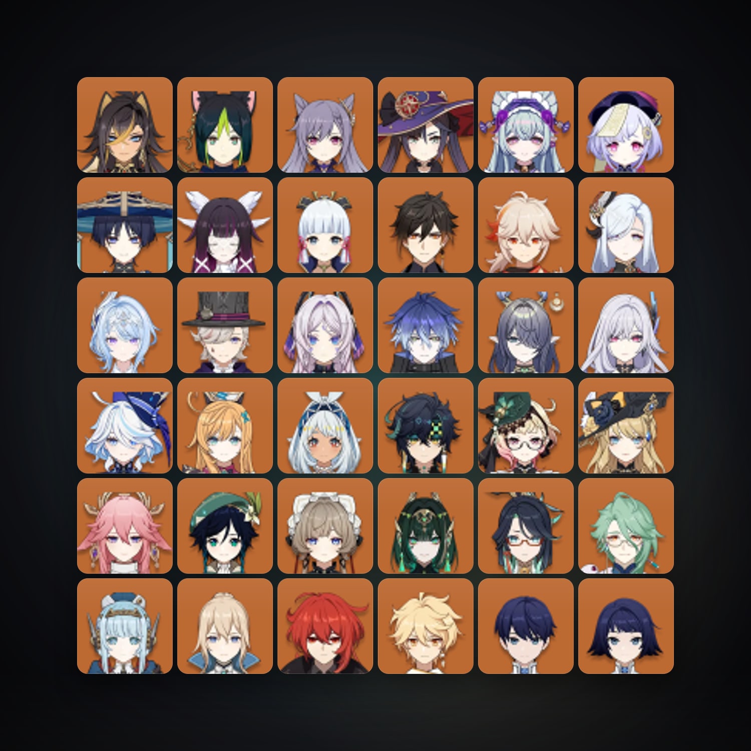 Genshin Impact | AR 60 | 86 Chars | 33× 5★ — Genshin / miHoYo Account — HabibiAccounts