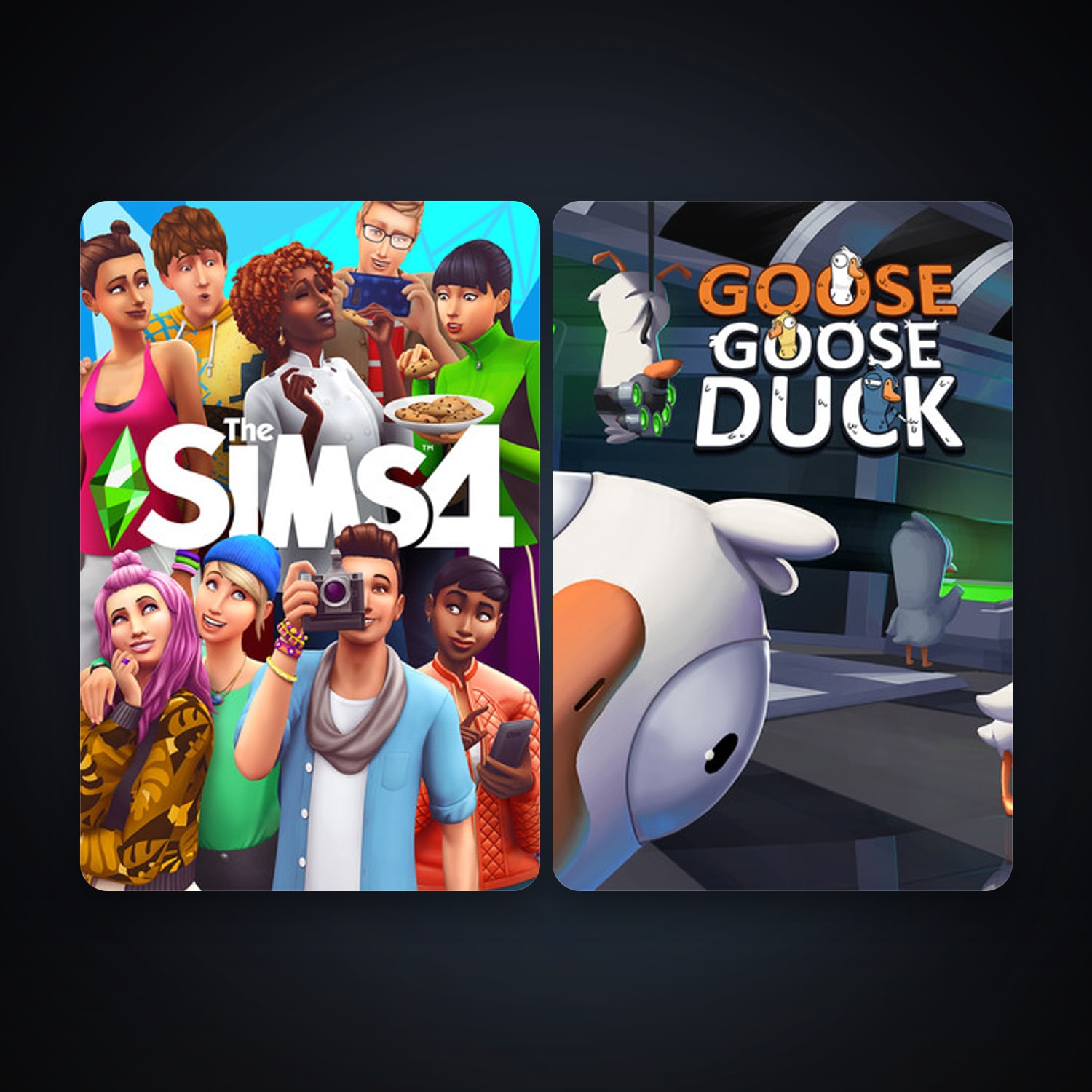 The Sims 4 + Goose Goose Duck, 4 games, clean — HabibiAccounts
