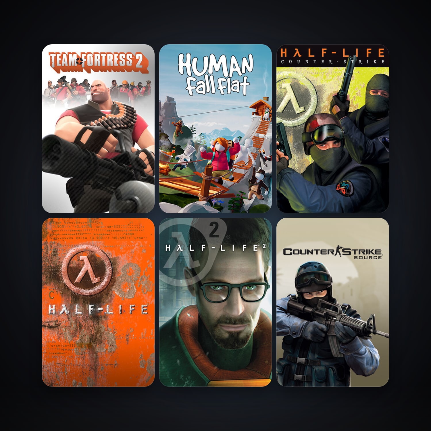 Counter-Strike + Half-Life, 12 games, clean — HabibiAccounts