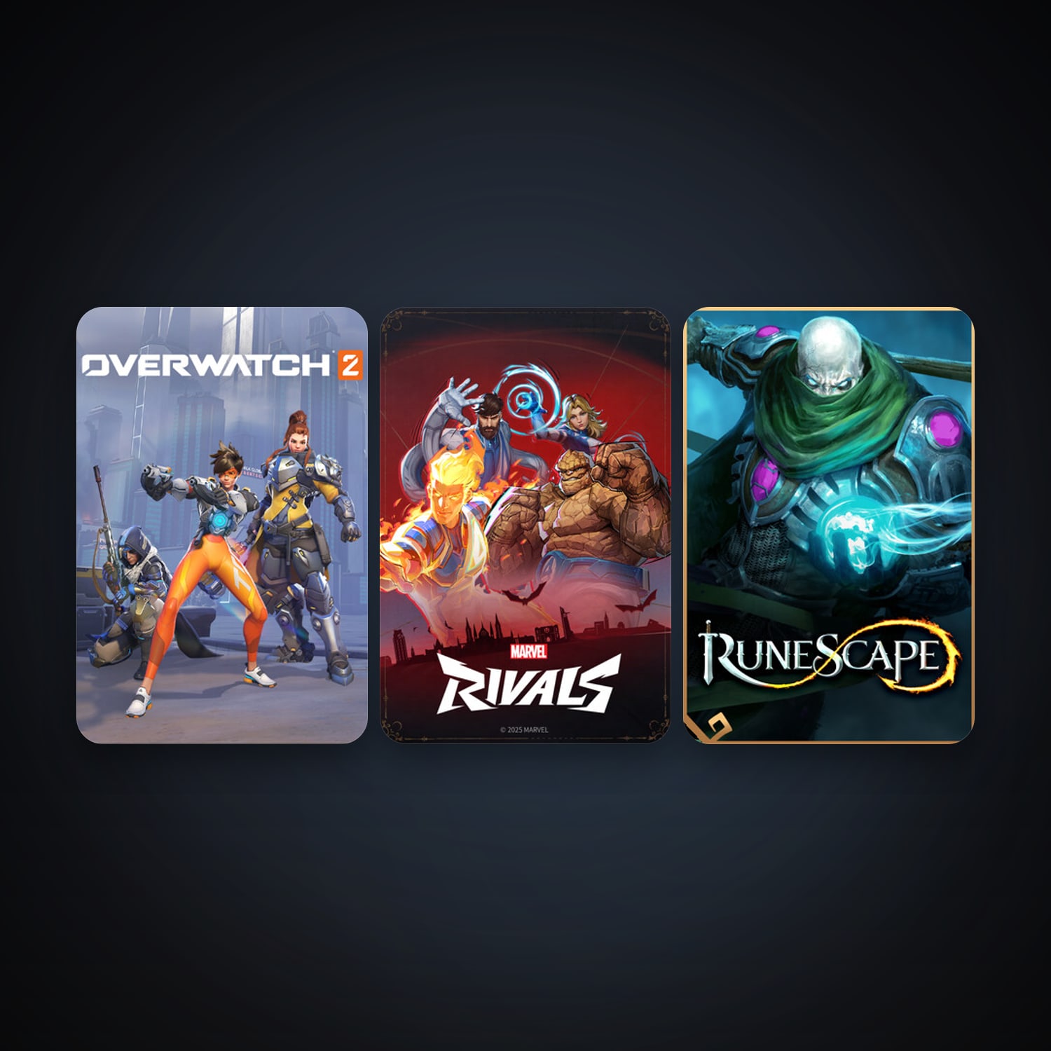 RuneScape + Overwatch 2, 5 games, clean — HabibiAccounts