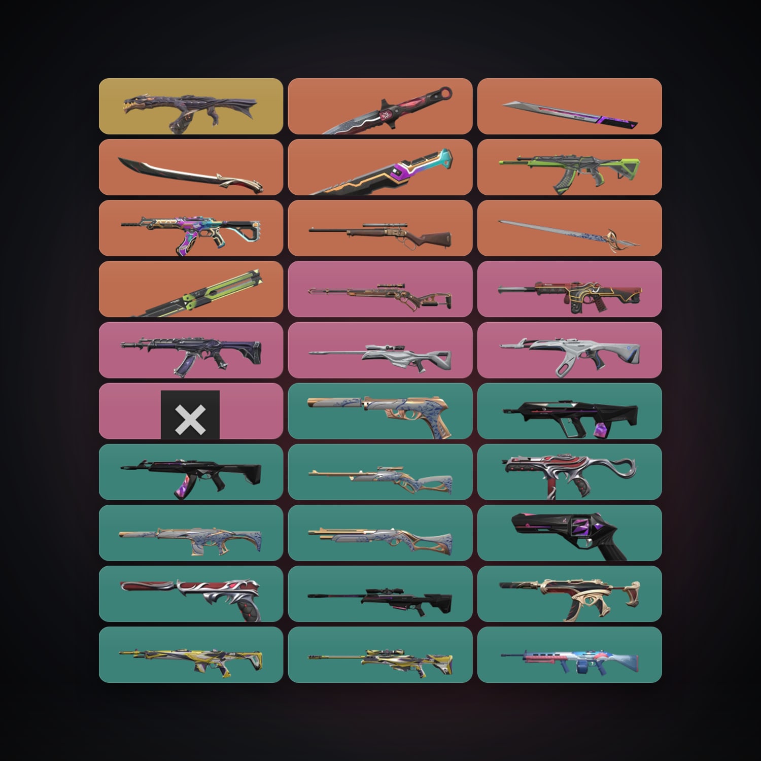 NA Bronze 2 locker — 6 knives, 49 skins, lvl 107 — HabibiAccounts