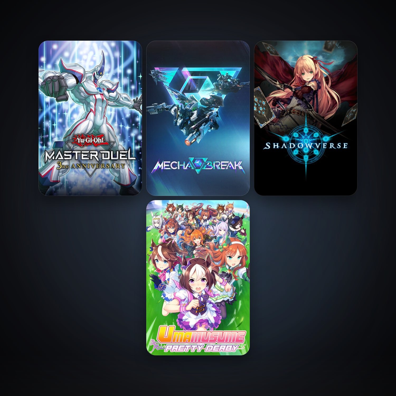 Shadowverse + Yu-Gi-Oh! Master Duel, 14 games, clean — HabibiAccounts