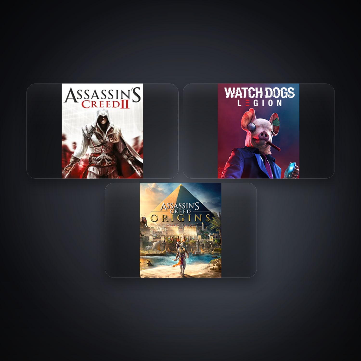 Ubisoft Assassin's Creed II + Watch Dogs: Legion — DE — 3 games — HabibiAccounts