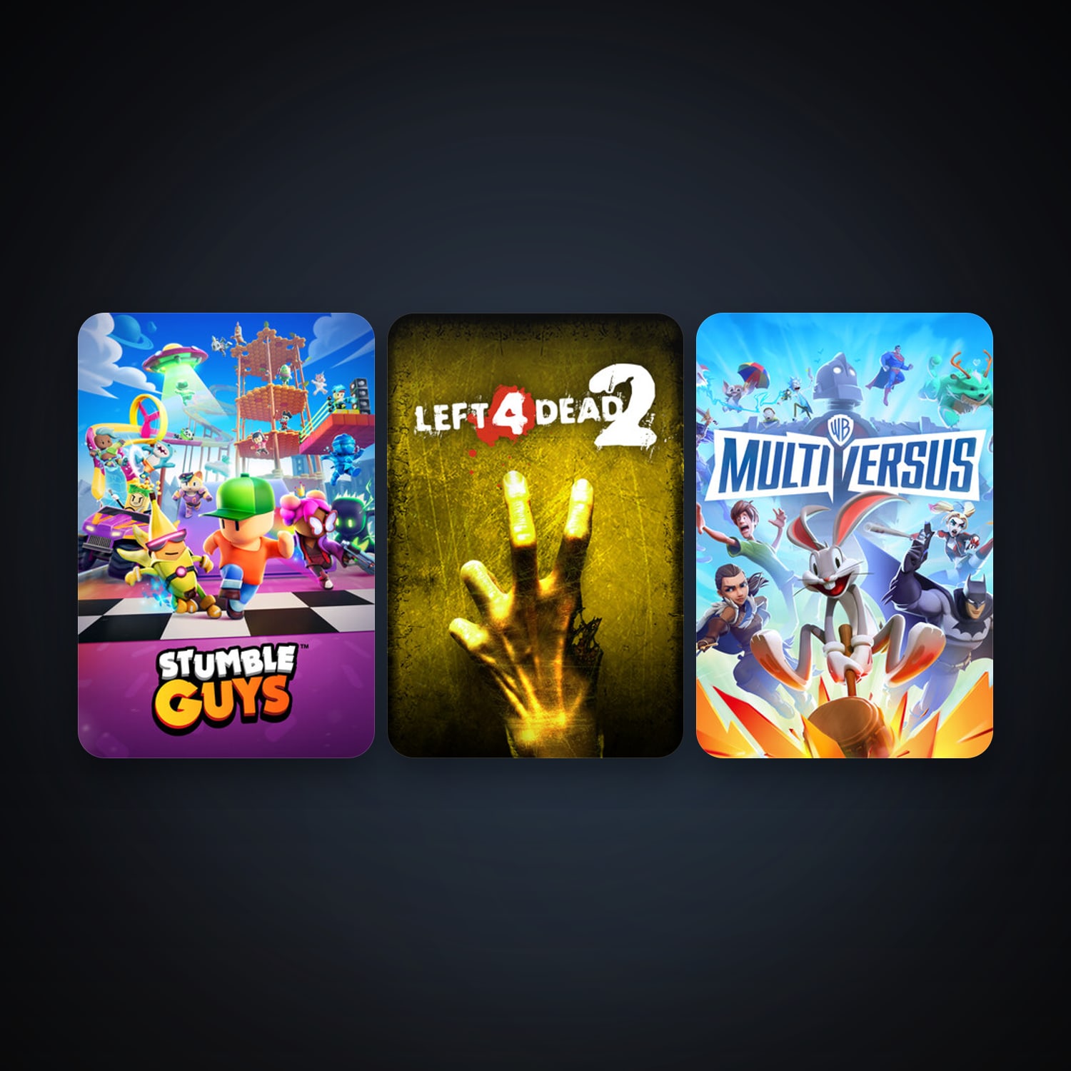 Left 4 Dead 2 + Stumble Guys, 4 games, clean — HabibiAccounts
