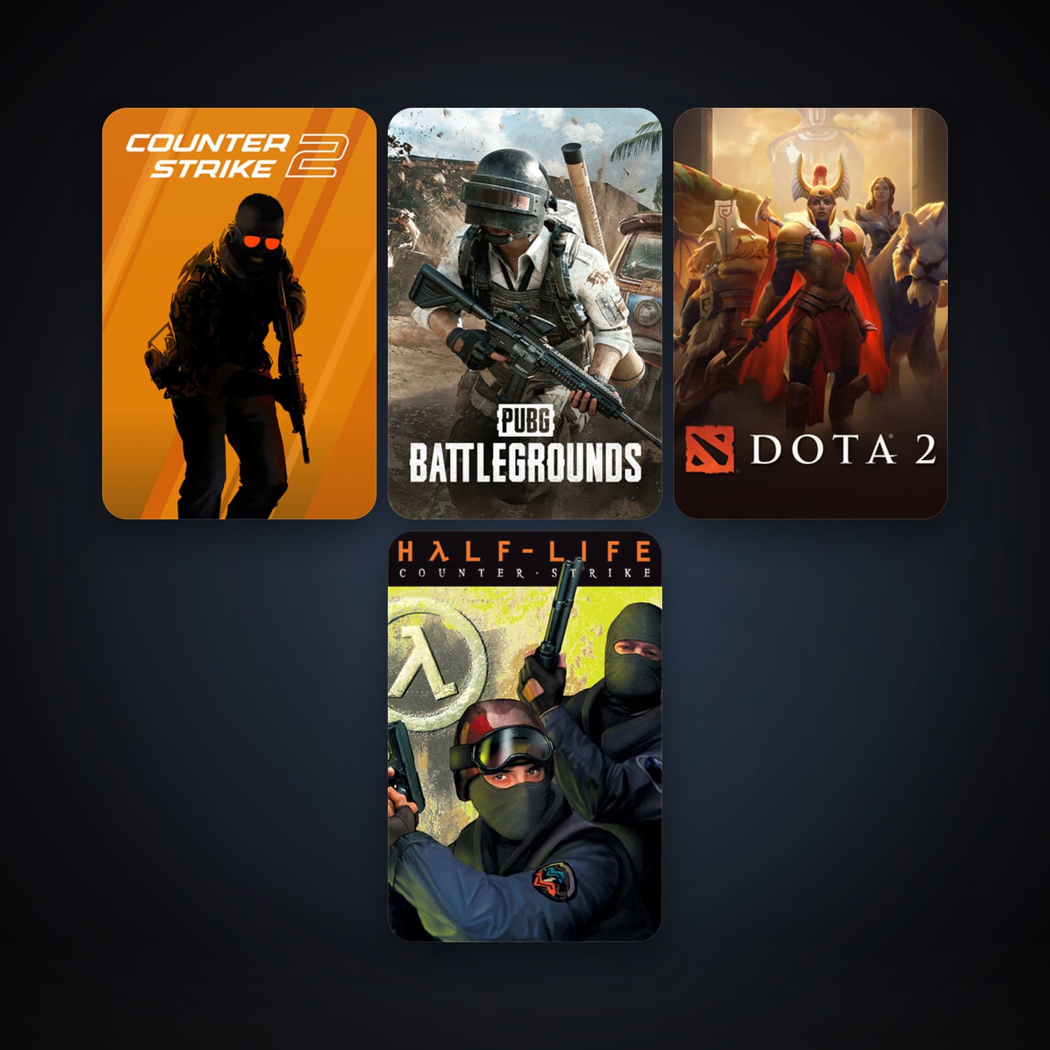 Counter-Strike + Dota 2, 17 games, Steam 12, clean — HabibiAccounts