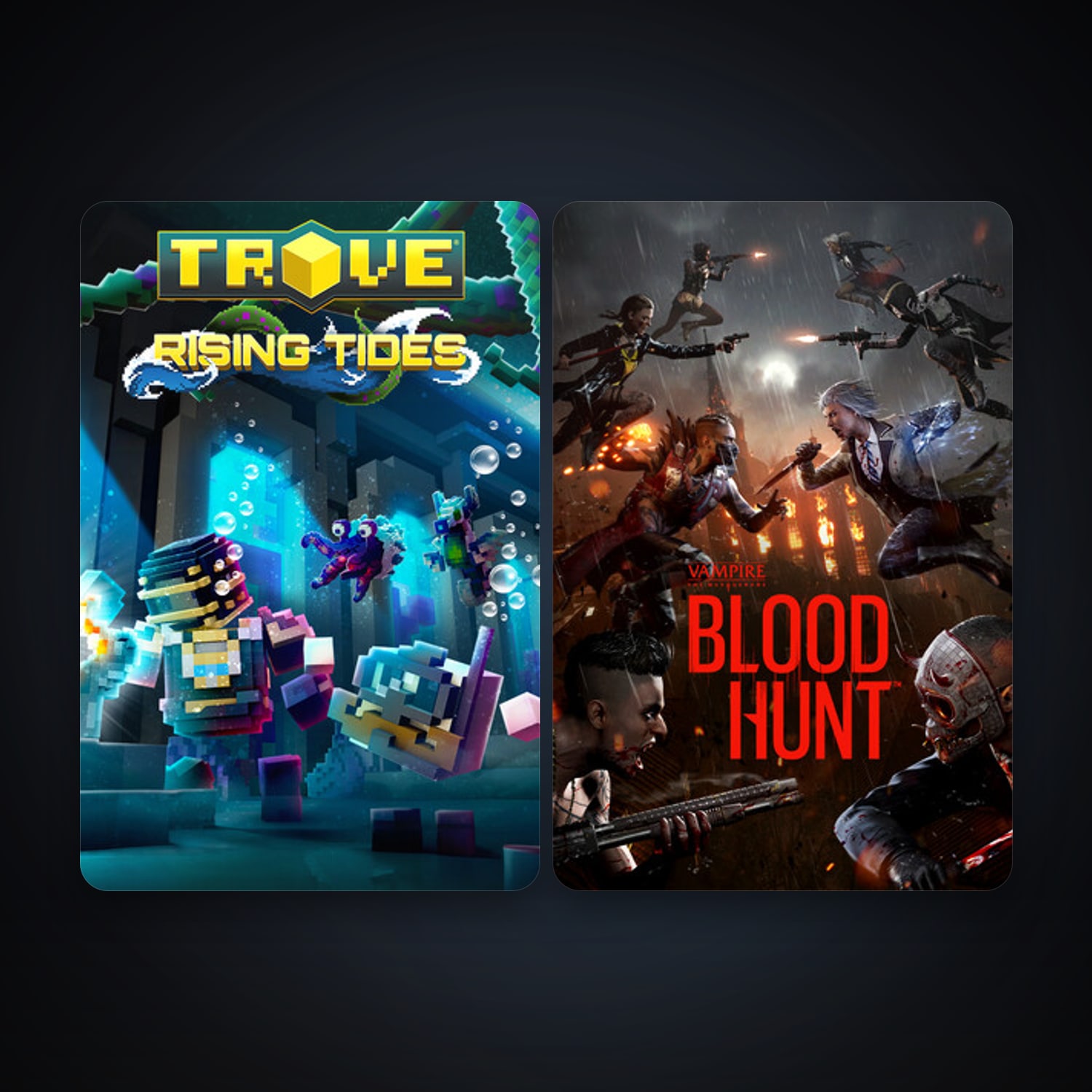 Trove + Vampire: The Masquerade - Bloodhunt, 2 games, clean — HabibiAccounts
