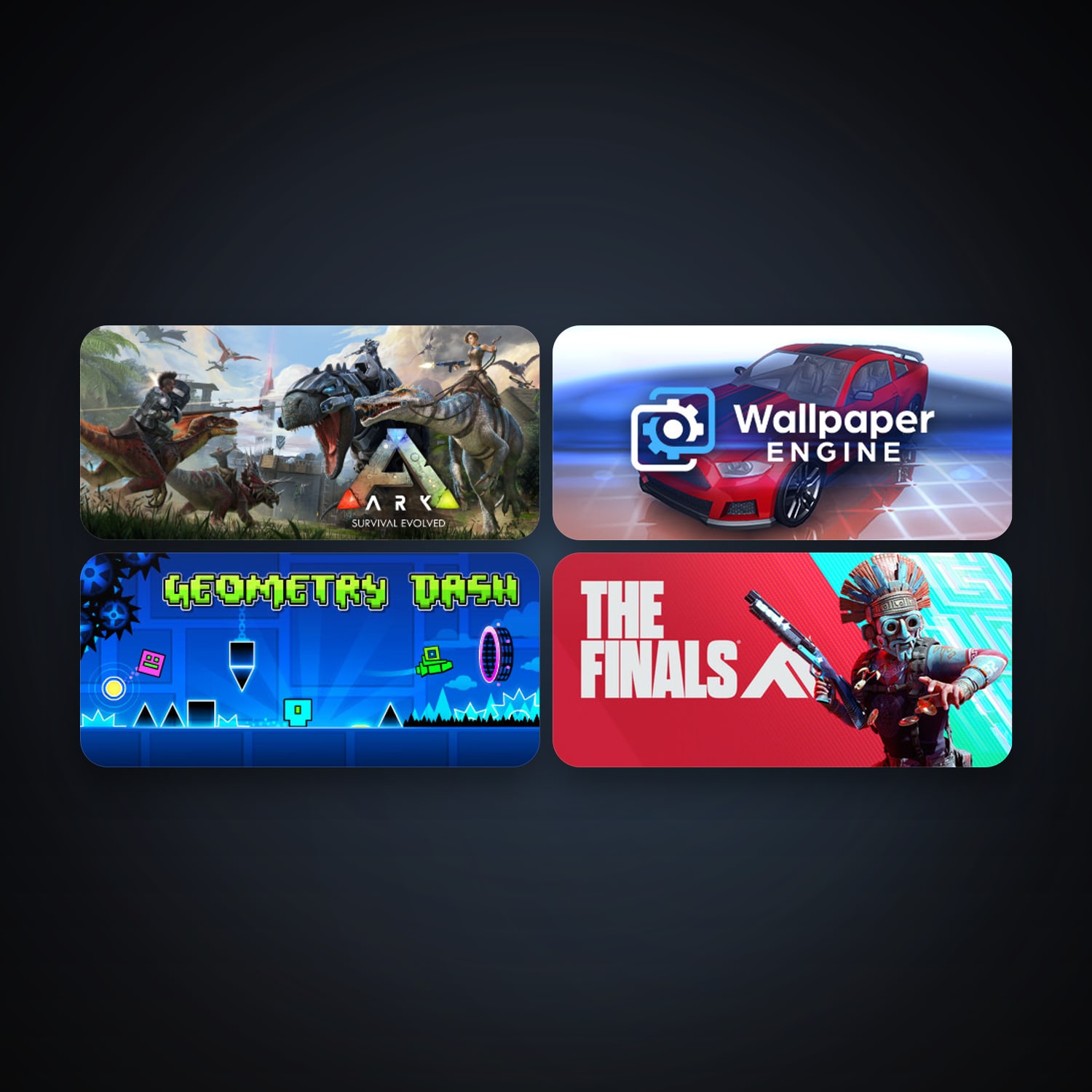 Geometry Dash + ARK: Survival Evolved, 19 games, clean — HabibiAccounts