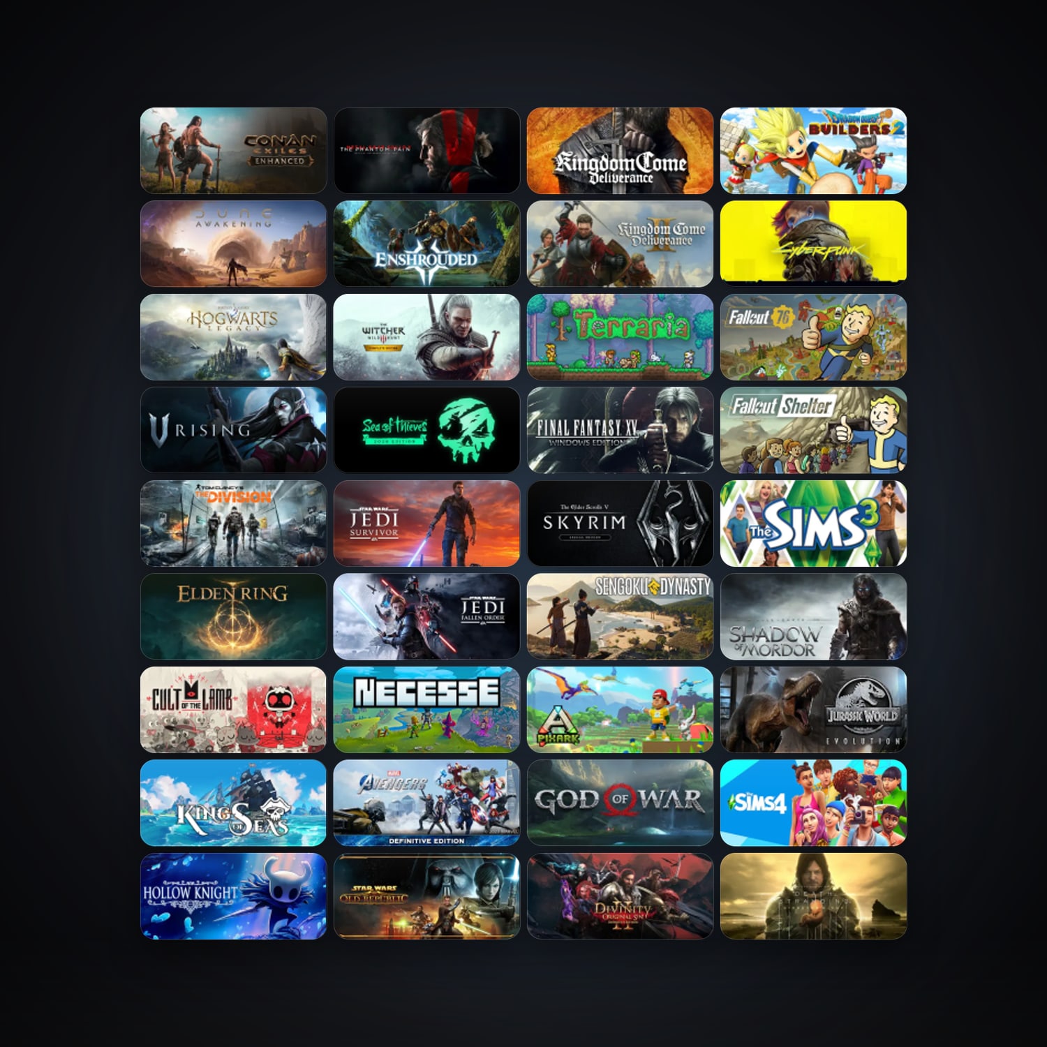 METAL GEAR SOLID V: THE PHANTOM PAIN + Kingdom Come: Deliverance, 276 games, Steam 14, clean — HabibiAccounts