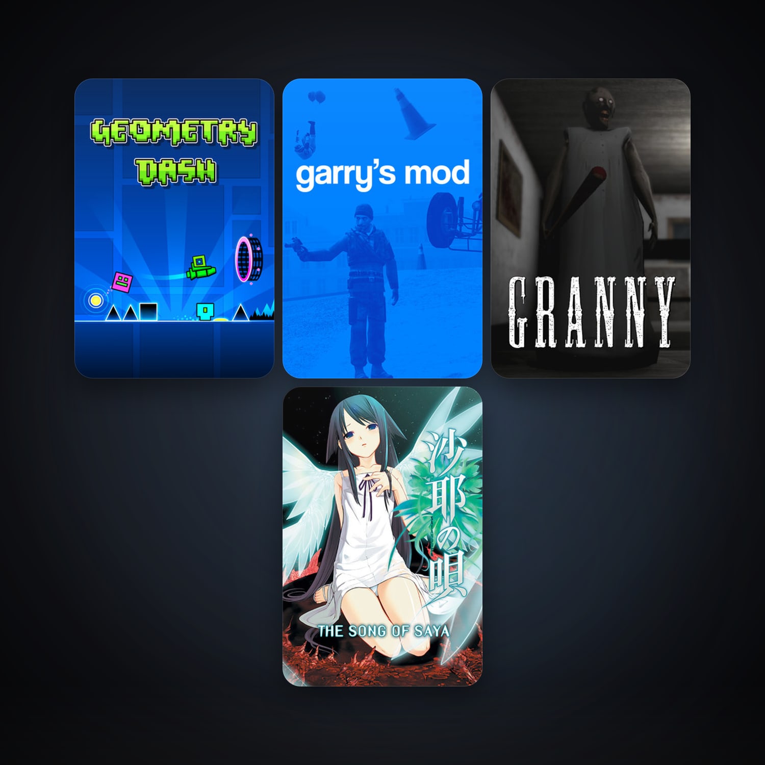 Garry's Mod + Geometry Dash, 12 games, clean — HabibiAccounts