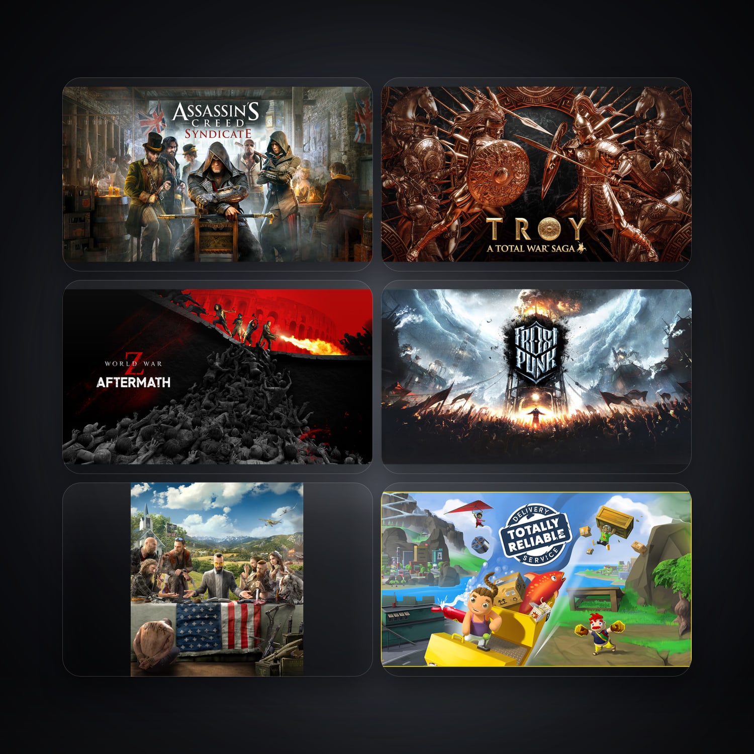 هالحساب إبك فيه Assassins Creed Syndicate وA Total War Saga: TROY، CA، 213 ألعاب — HabibiAccounts