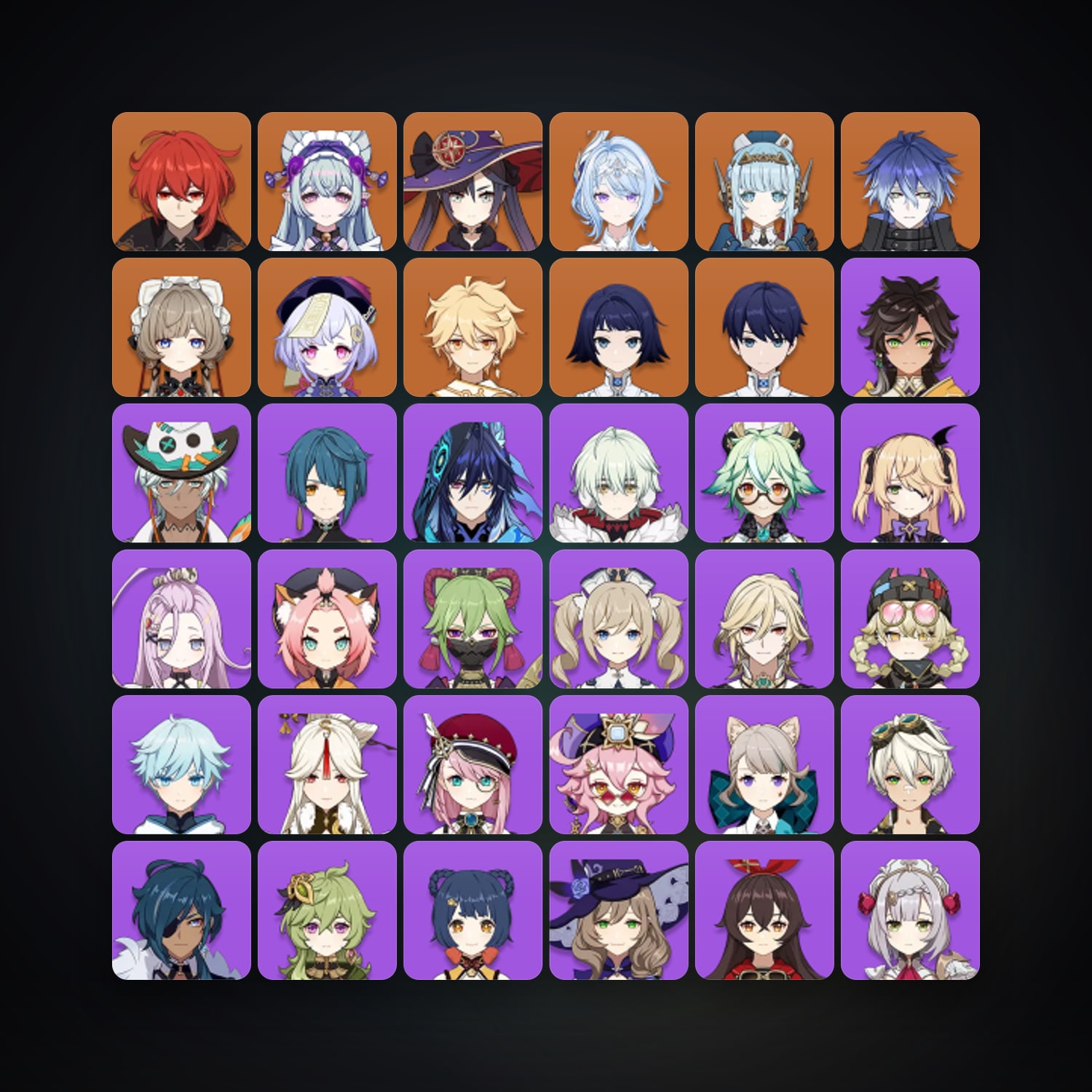 Genshin Impact | AR 57 | 48 Chars | 8× 5★ — Genshin / miHoYo Account — HabibiAccounts