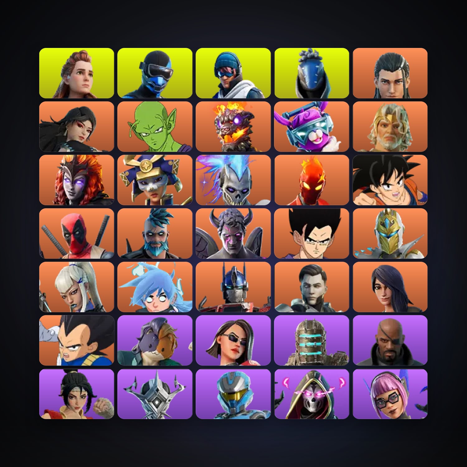 Fortnite locker — 342 skins — 2K V-Bucks — lvl 1437 — HabibiAccounts