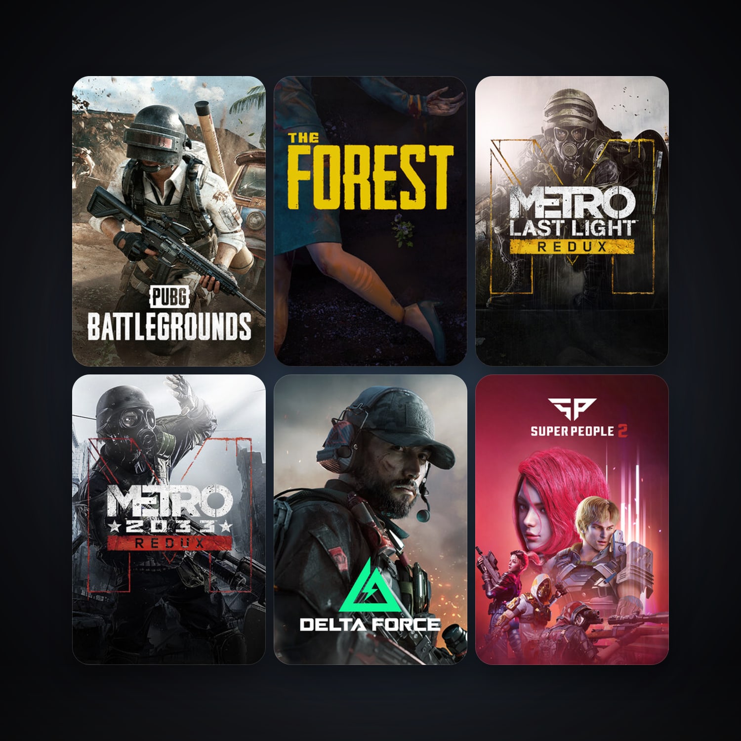 The Forest + Metro 2033 Redux, 49 games, clean — HabibiAccounts