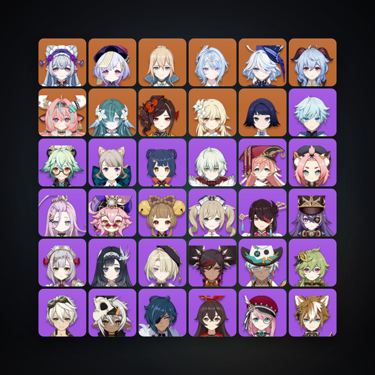 Genshin Impact | AR 53 | 50 Chars | 9× 5★ — HabibiAccounts