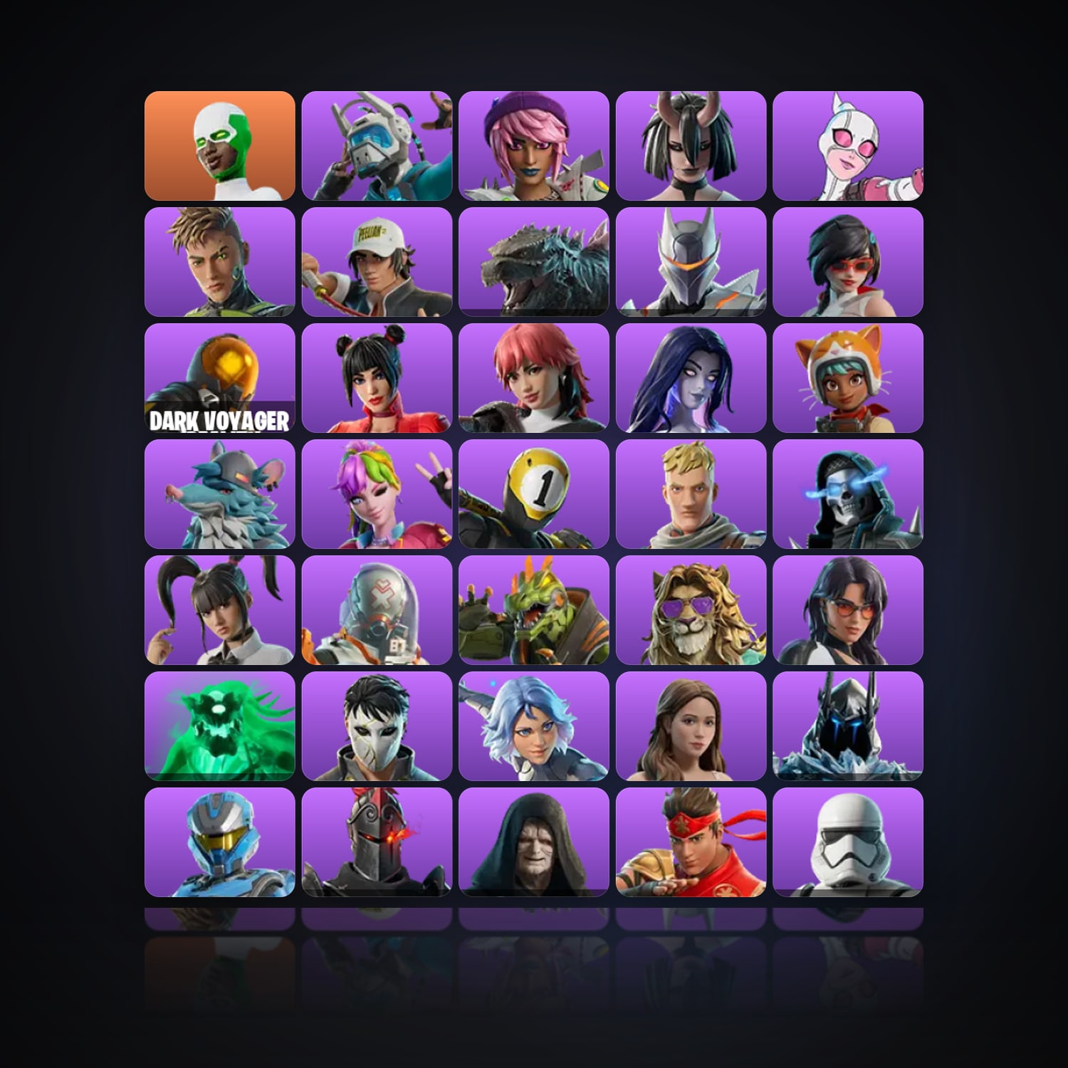 Fortnite | 180 Skins | 8.9K V-Bucks | Level 2665 | 121 Wins — HabibiAccounts