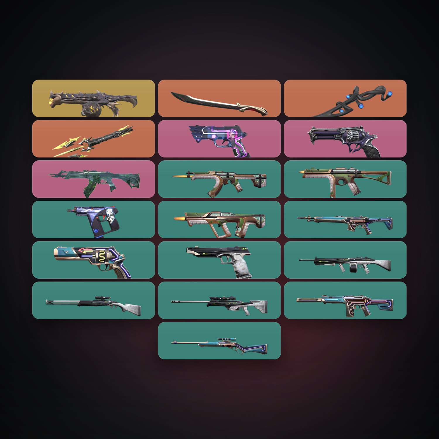 NA locker — 3 knives, 19 skins, lvl 41 — HabibiAccounts