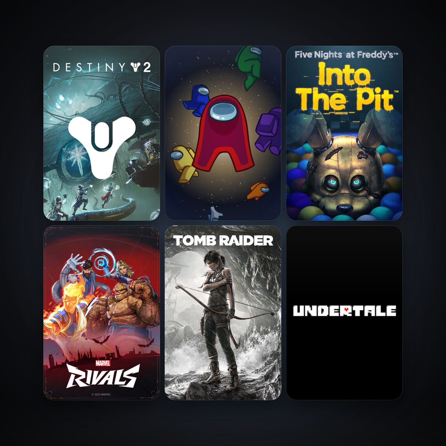 Tomb Raider + Five Nights at Freddy's, 12 games, clean — HabibiAccounts
