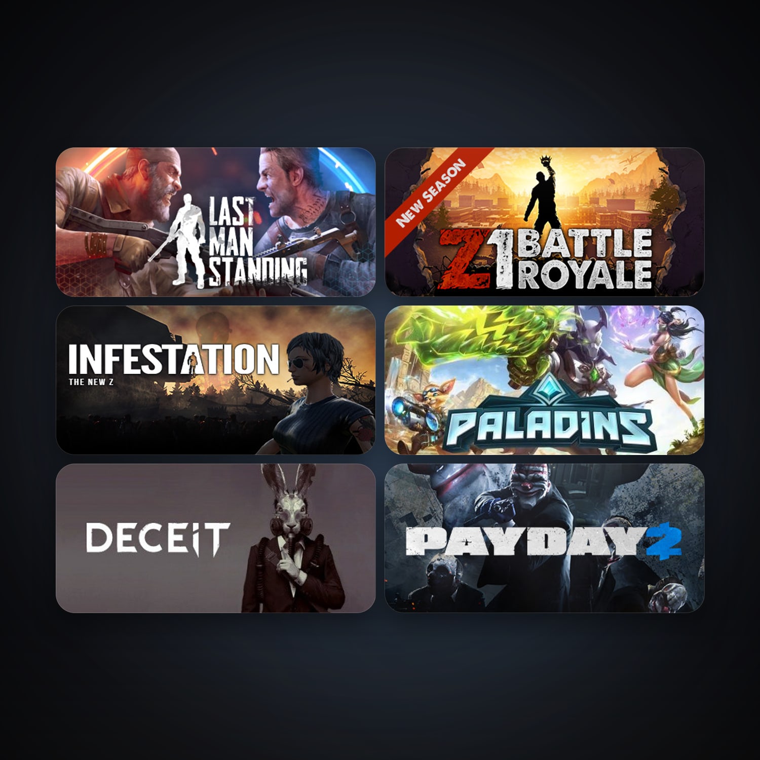 Free CS2 (No Prime) + PAYDAY 2, 17 games, clean — HabibiAccounts