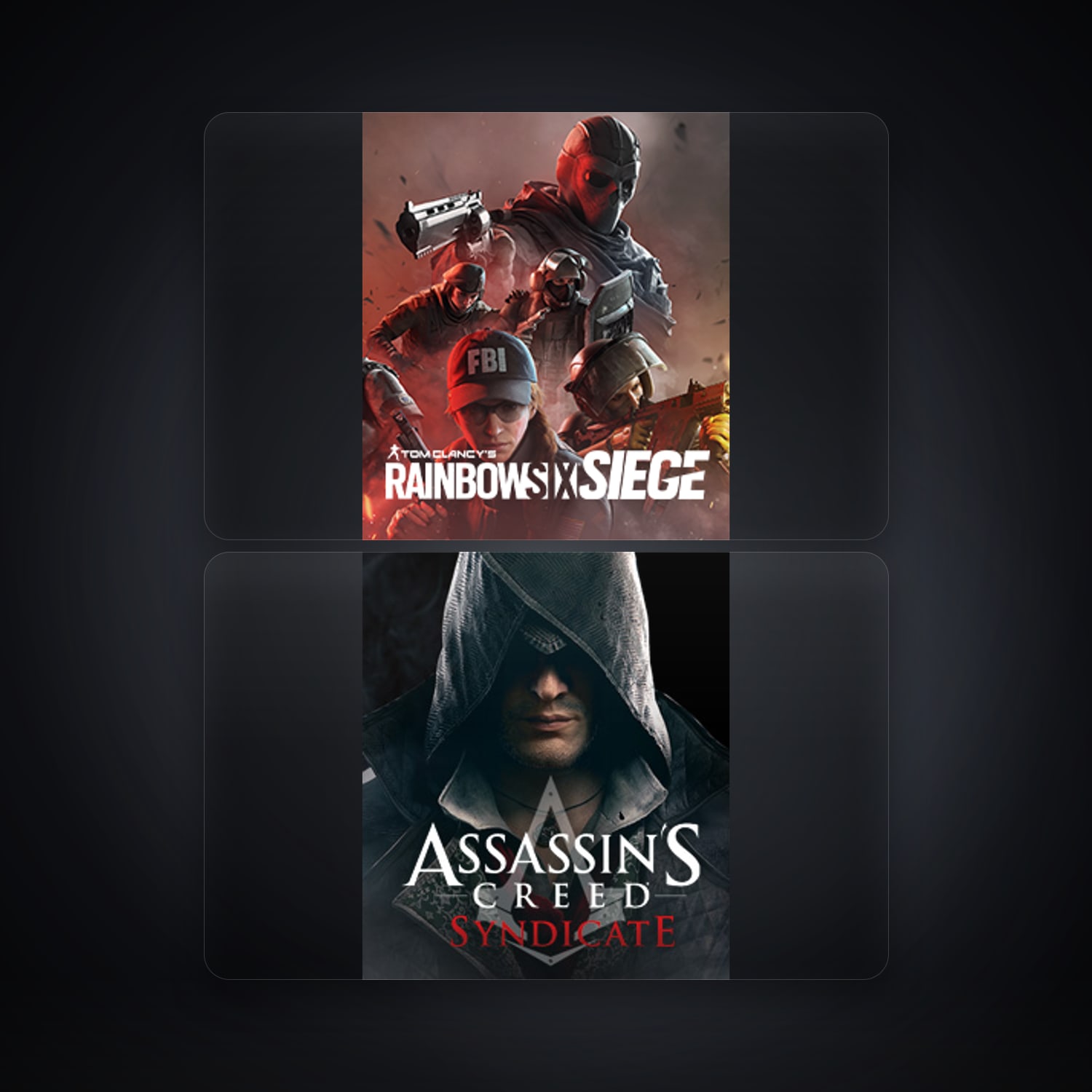 Tom Clancy's Rainbow Six Siege (Steam) & Assassin's Creed Syndicate | 2 لعبة — HabibiAccounts