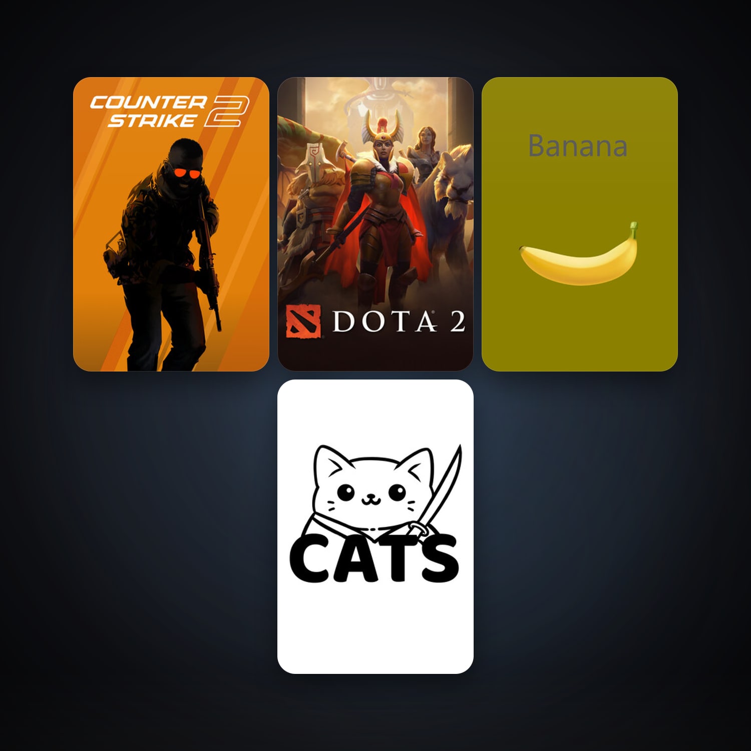 Dota 2 + CS2 Prime, 4 games, clean — HabibiAccounts