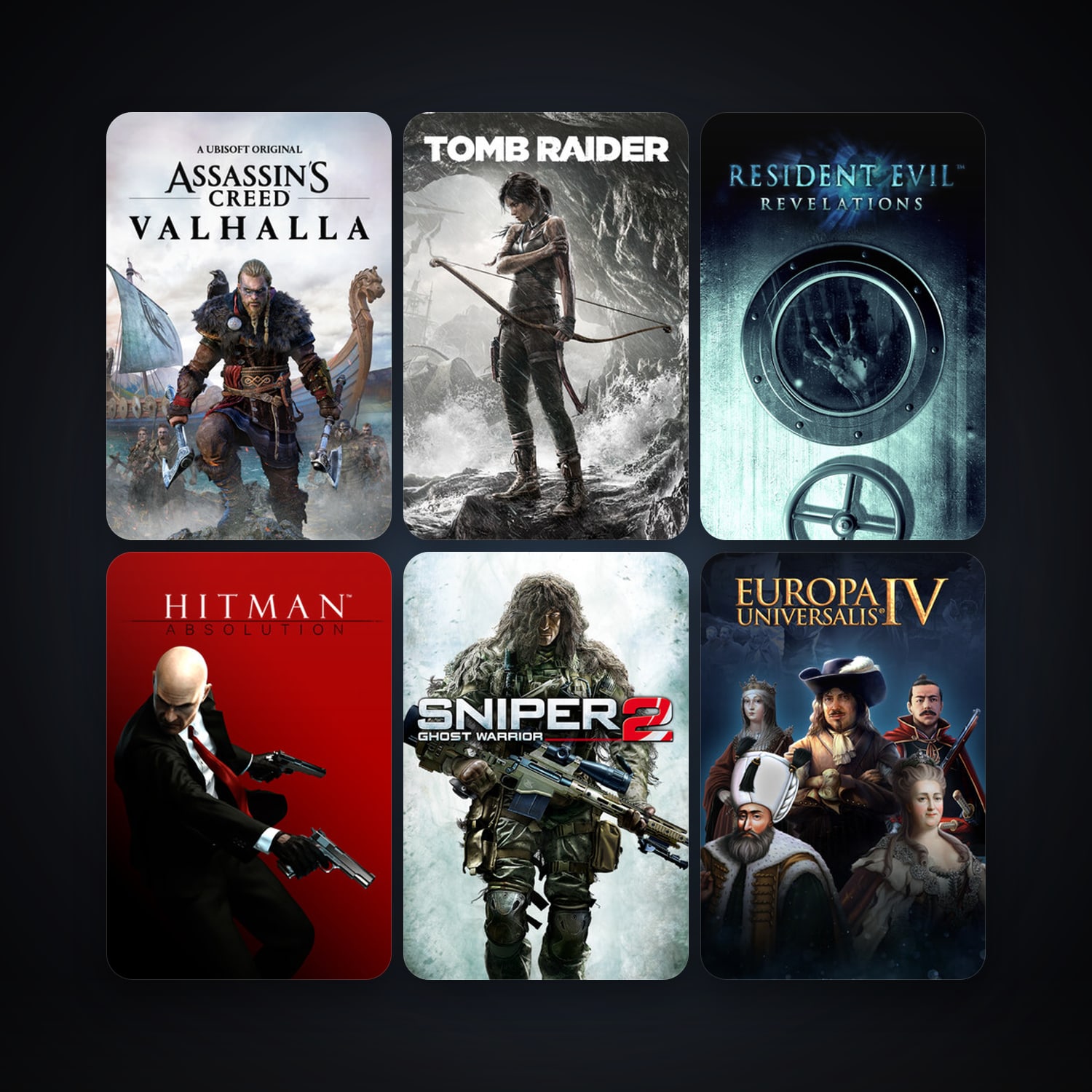 Sniper: Ghost Warrior 2 + Hitman: Absolution, 13 games, clean — HabibiAccounts