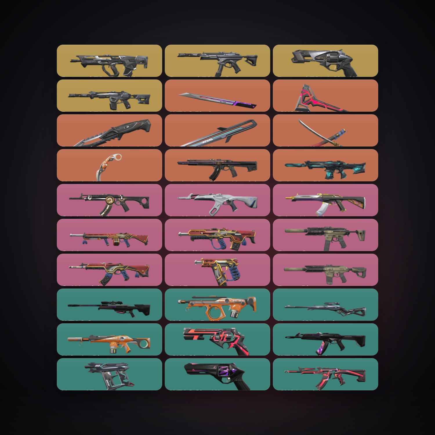 AP Plat 1 locker — 6 knives, 85 skins, lvl 205 — HabibiAccounts