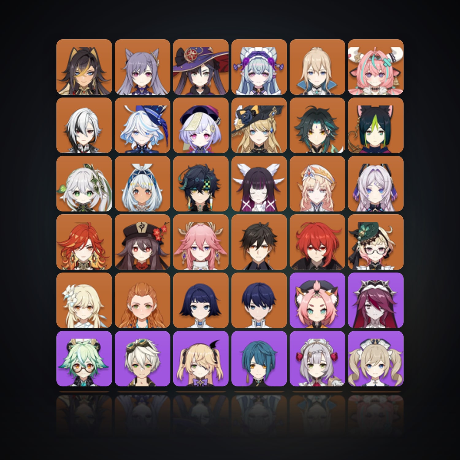 جينشن إمباكت | AR 58 | 79 شخصية | 24× 5★ — HabibiAccounts
