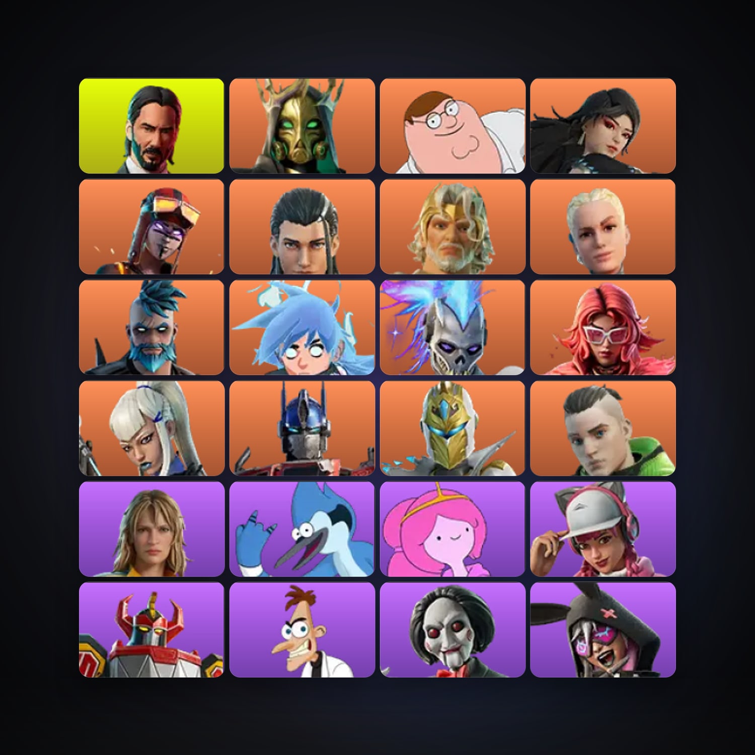 Hades — Peter Griffin — 318 skins — 1.3K V-Bucks — lvl 2397 — HabibiAccounts