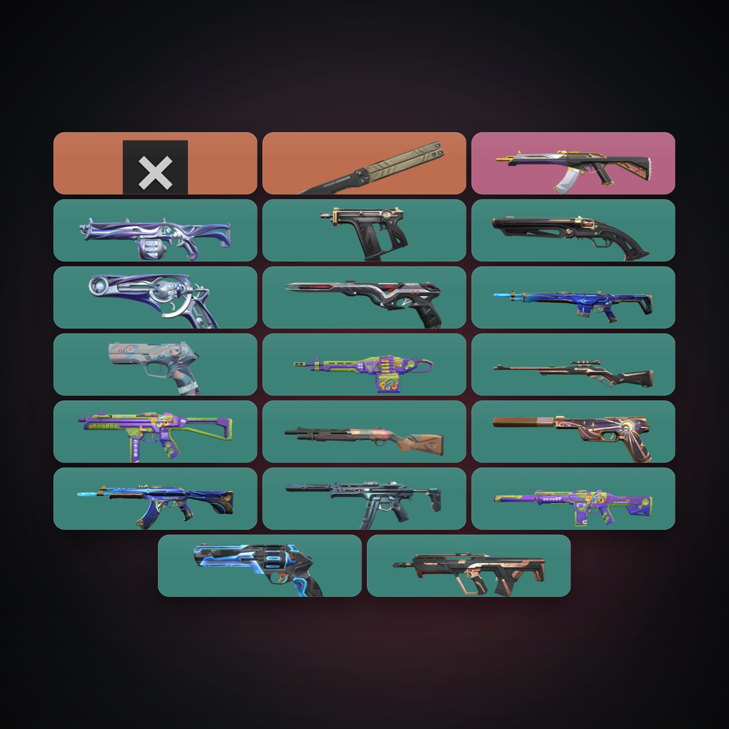 EU Gold 1 locker — 2 knives, 22 skins, lvl 133 — HabibiAccounts