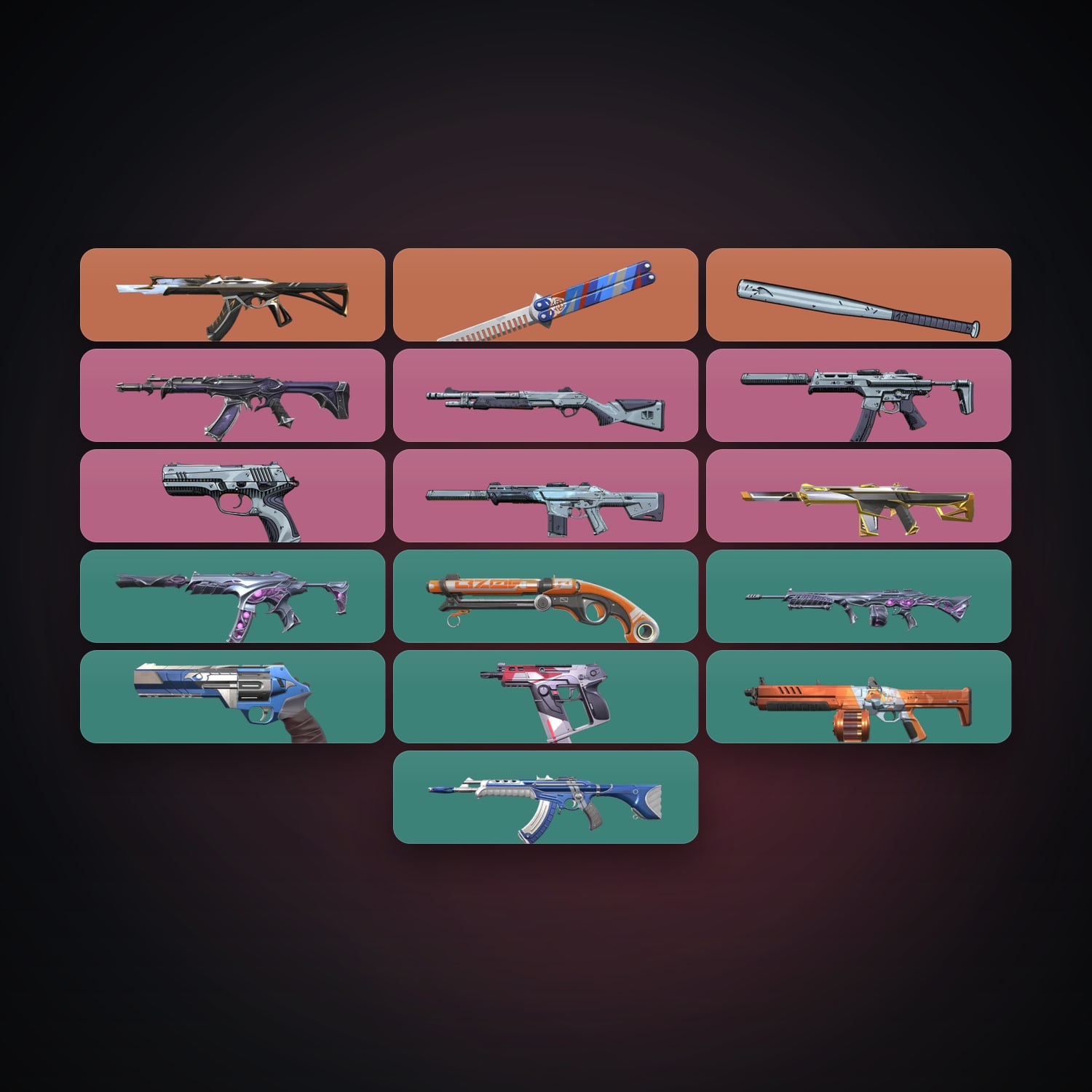 AP Plat 2 locker — 2 knives, 16 skins, lvl 126 — HabibiAccounts