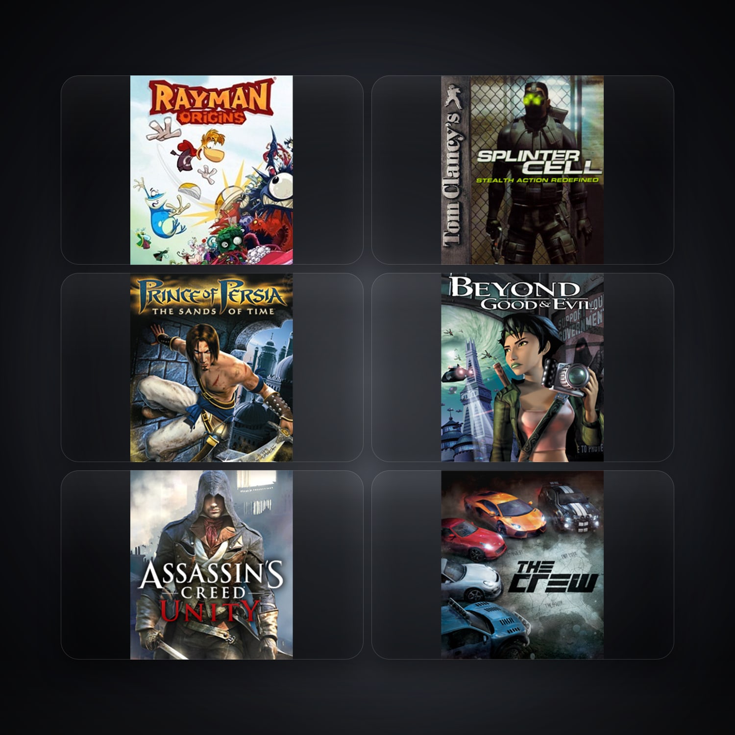 Rayman Origins & Tom Clancy's Splinter Cell | 6 Games — HabibiAccounts