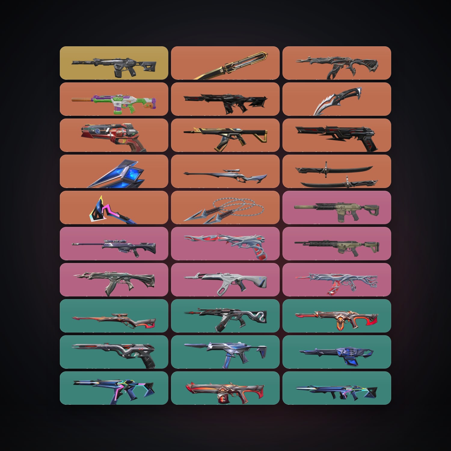KR Diamond 1 locker — 6 knives, 66 skins, lvl 91 — HabibiAccounts