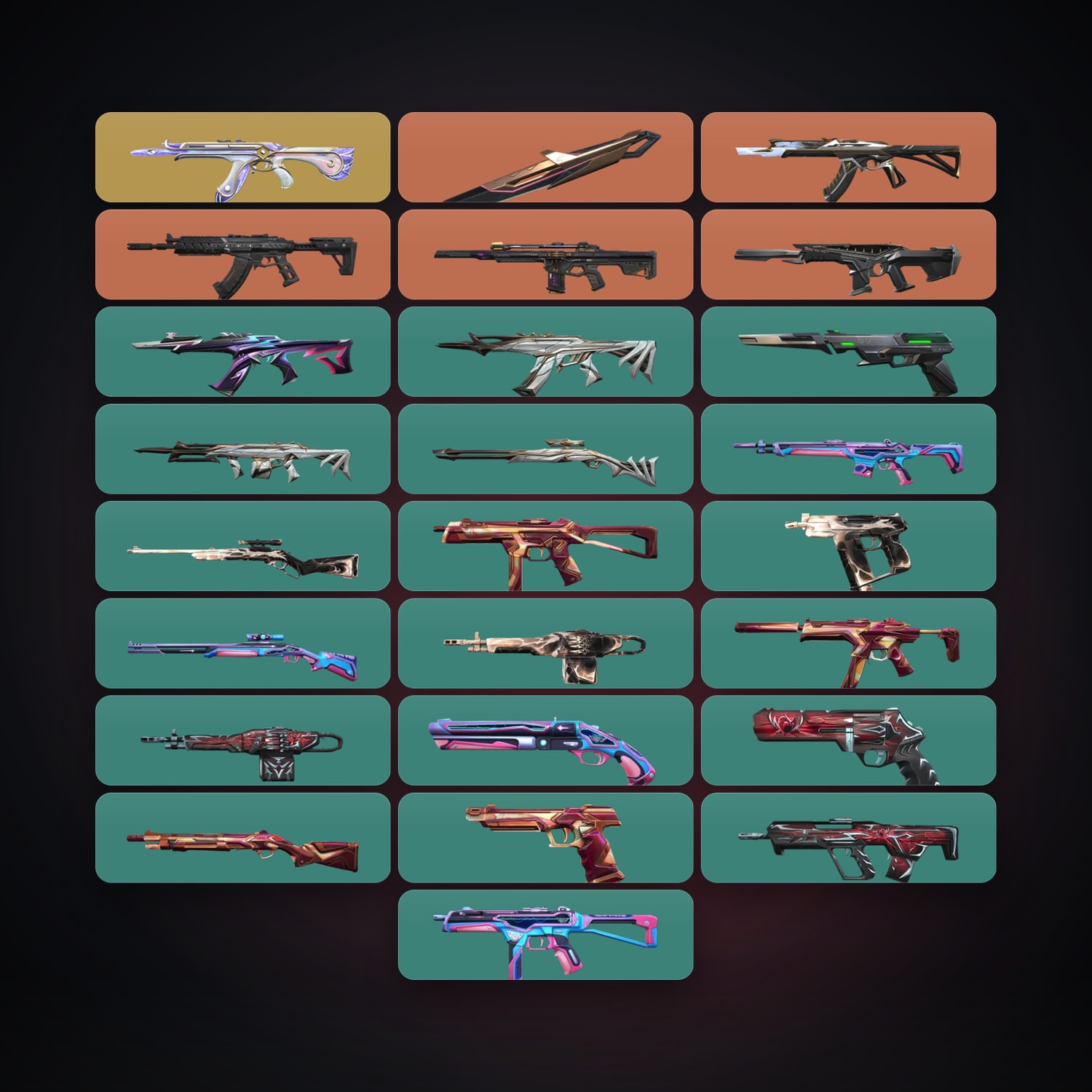KR Bronze 1 locker — 1 knives, 25 skins, lvl 46 — HabibiAccounts