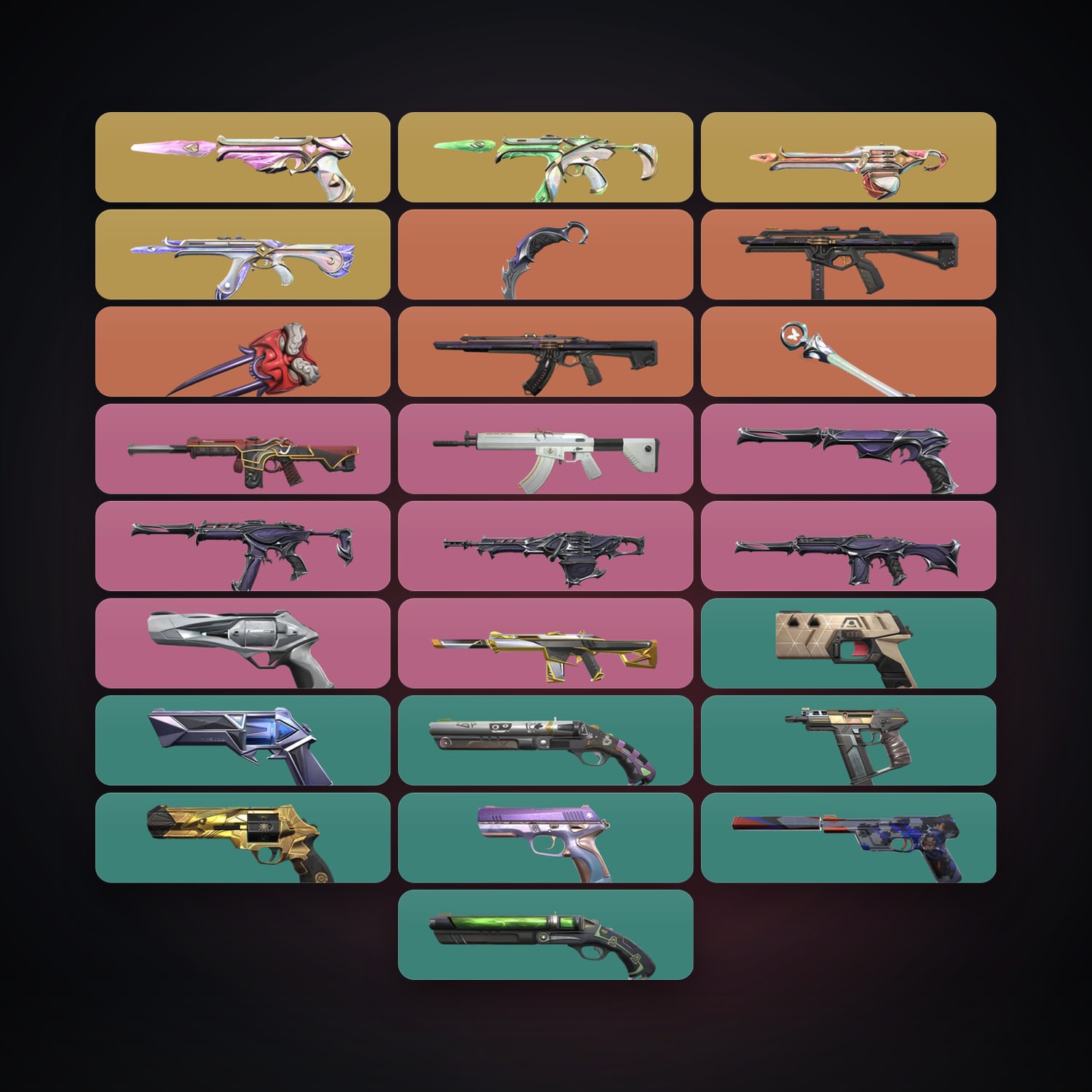 AP Gold 1 locker — 3 knives, 25 skins, lvl 209 — HabibiAccounts