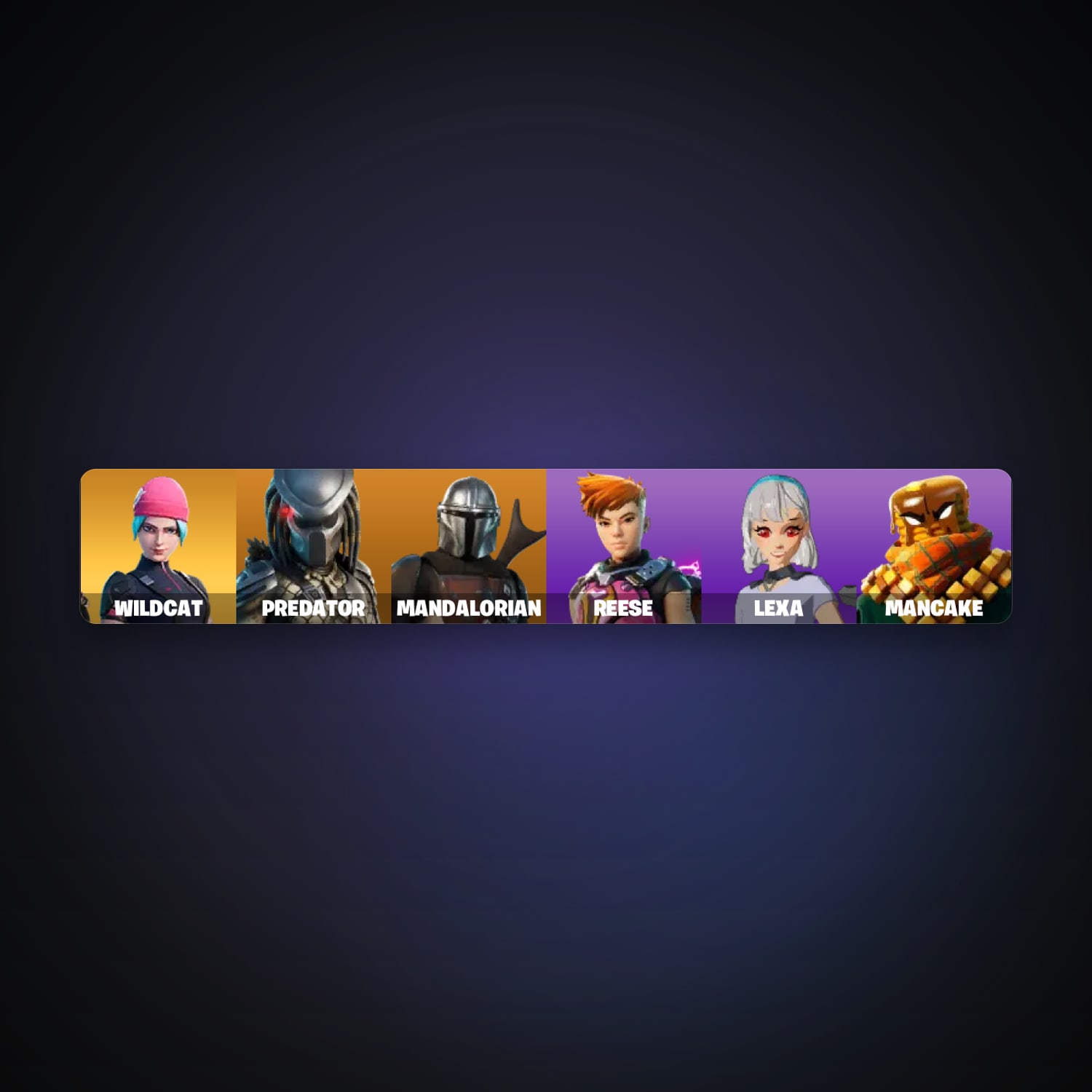 Fortnite account with Wildcat & Predator — 8 skins — 50 V-Bucks — lvl 190 — HabibiAccounts