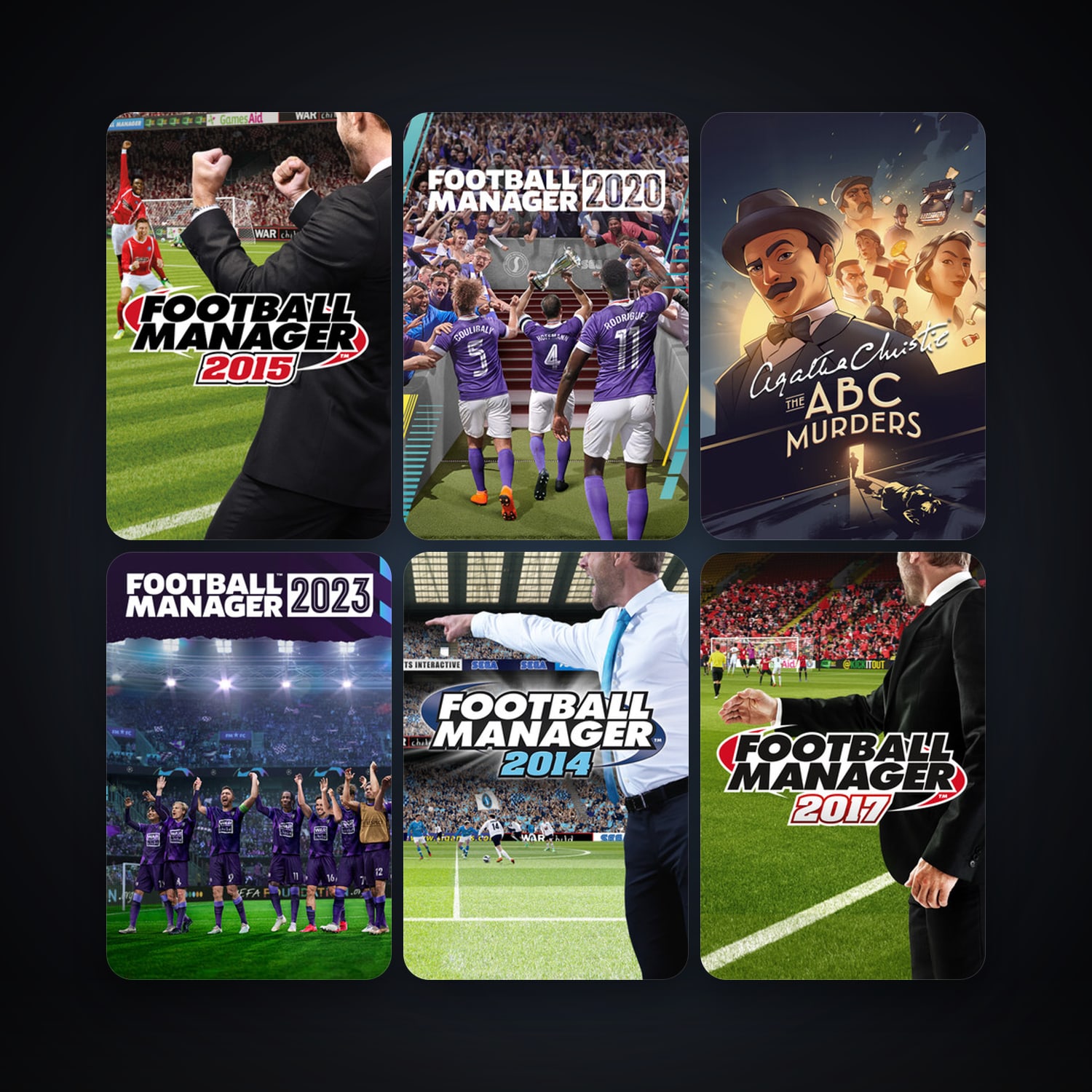 Football Manager 2014 + Football Manager 2015, 12 games, clean — HabibiAccounts
