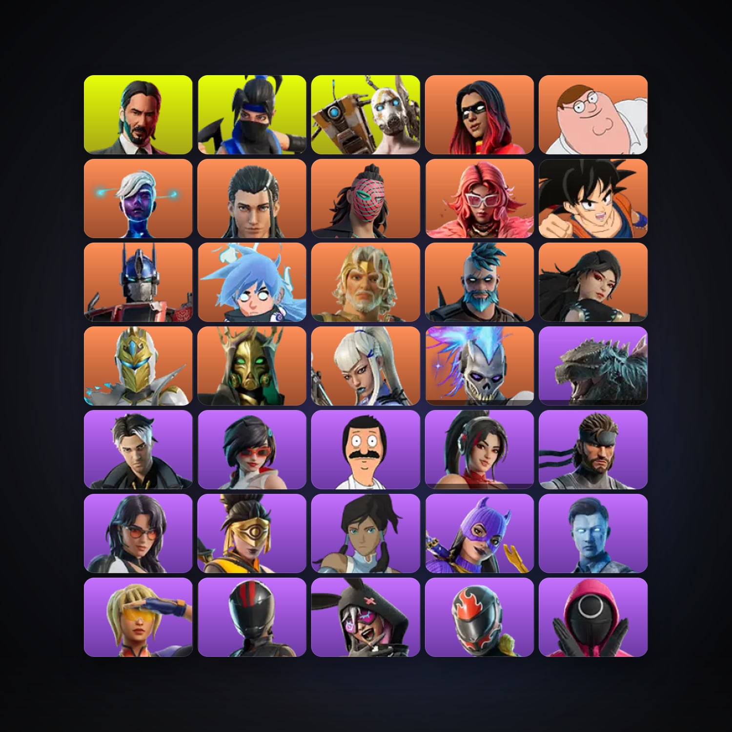 Joltara — Peter Griffin — 303 skins — 800 V-Bucks — lvl 5306 — HabibiAccounts