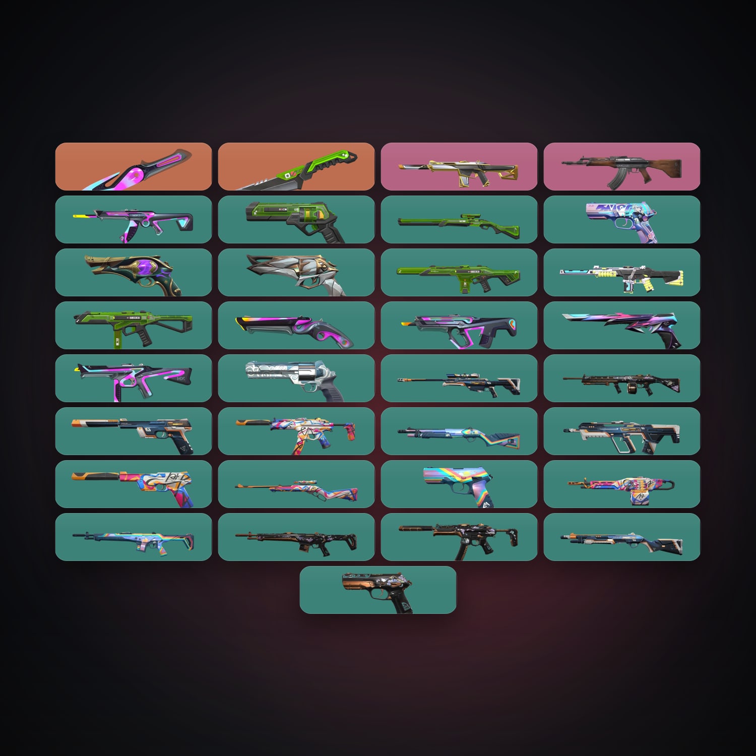 EU Gold 2 locker — 2 knives, 33 skins, lvl 165 — HabibiAccounts