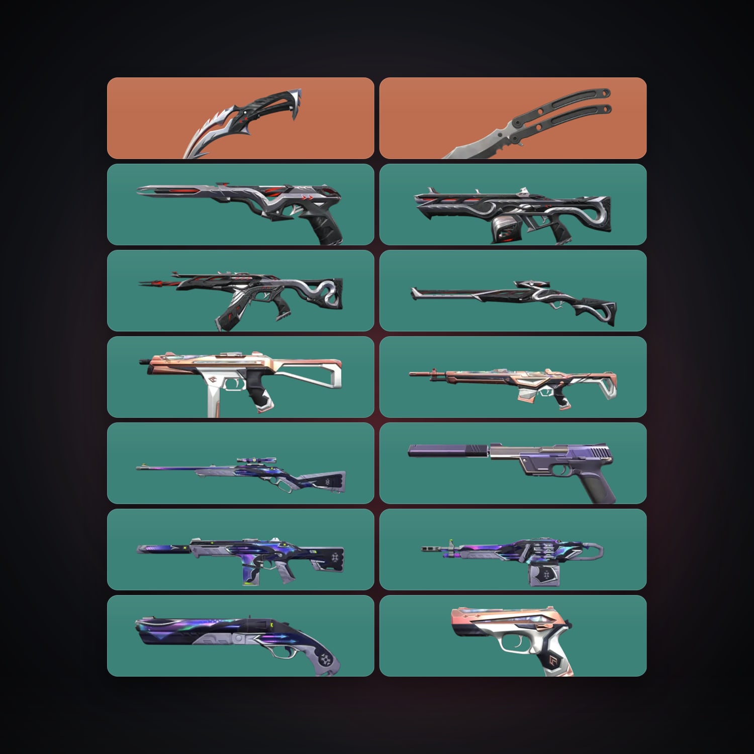 AP Silver 3 locker — 2 knives, 14 skins, lvl 84 — HabibiAccounts