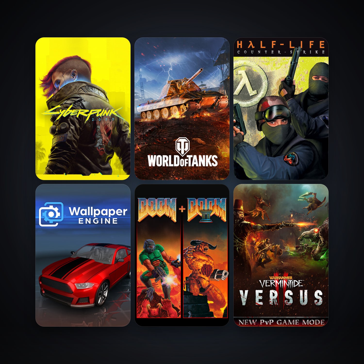 Counter-Strike + Ultimate Doom, 14 games, Steam 10, clean — HabibiAccounts