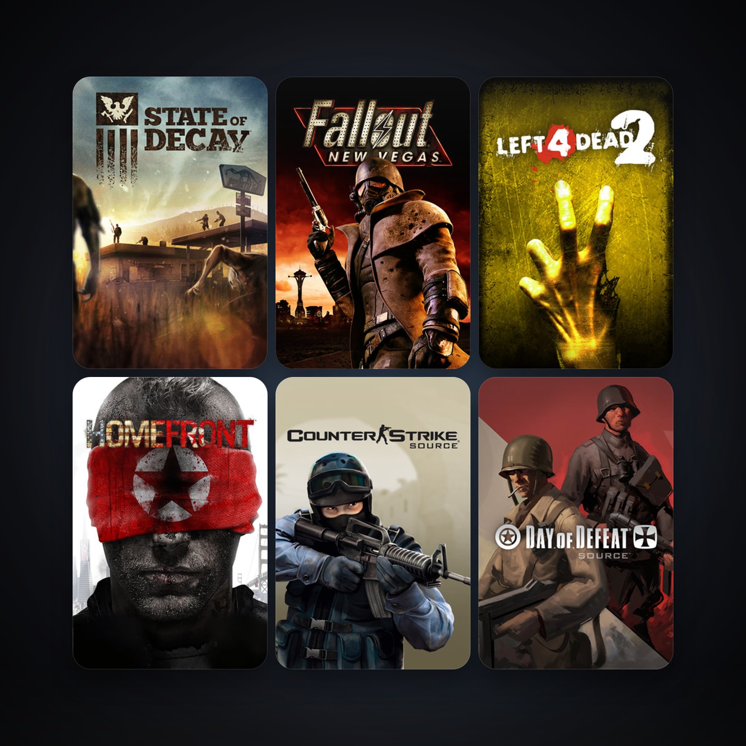 Counter-Strike: Source + Day of Defeat: Source, 7 games, Steam 10, clean — HabibiAccounts