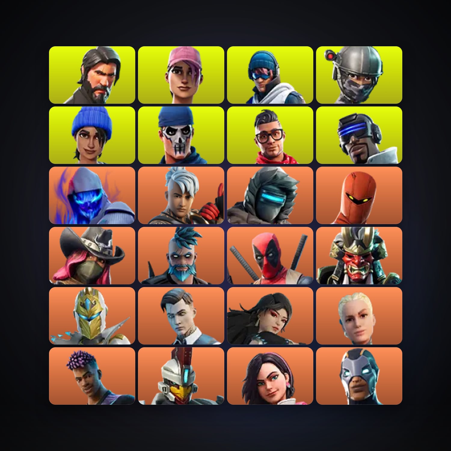 Fusion — Ronin — 170 skins — 1K V-Bucks — lvl 1661 — HabibiAccounts