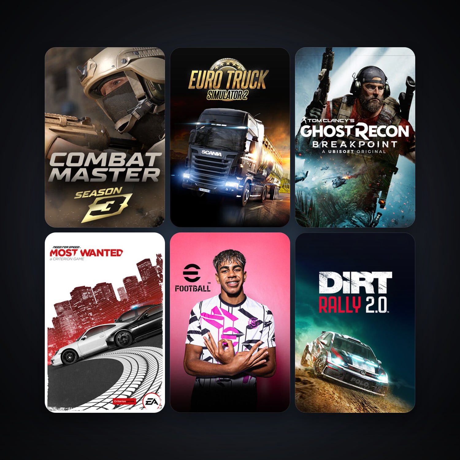 Euro Truck Simulator 2 + Tom Clancy’s Splinter Cell Blacklist, 37 games, clean — HabibiAccounts