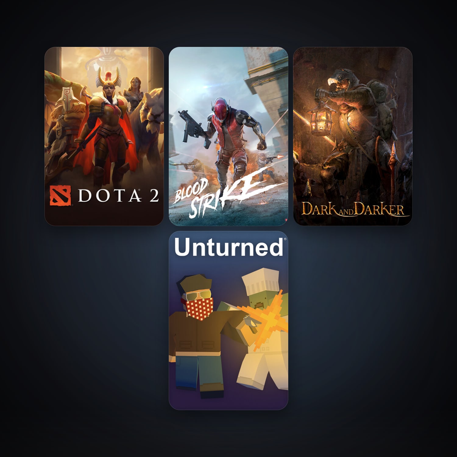 Dota 2 + Unturned, 8 games, clean — HabibiAccounts