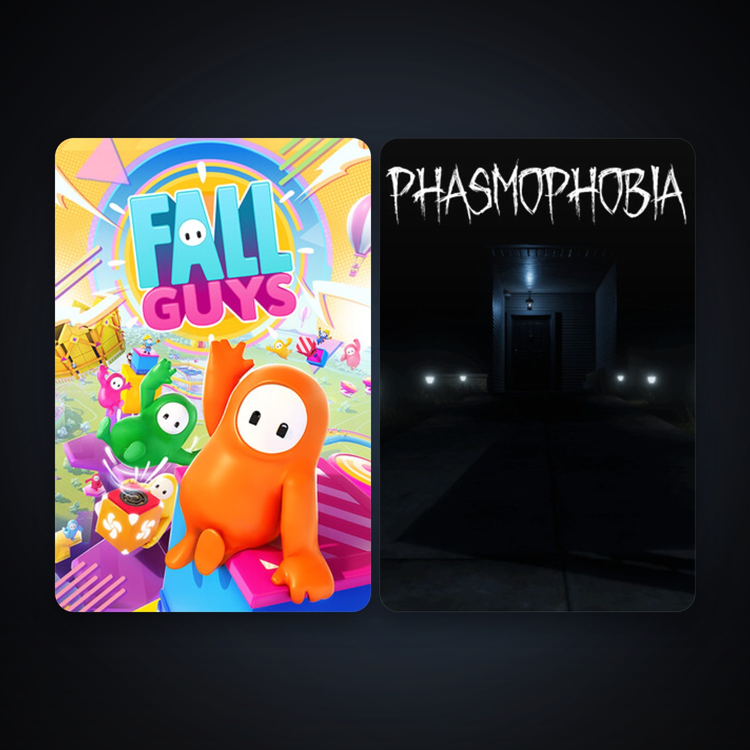 Phasmophobia + Fall Guys, 8 games, clean — HabibiAccounts