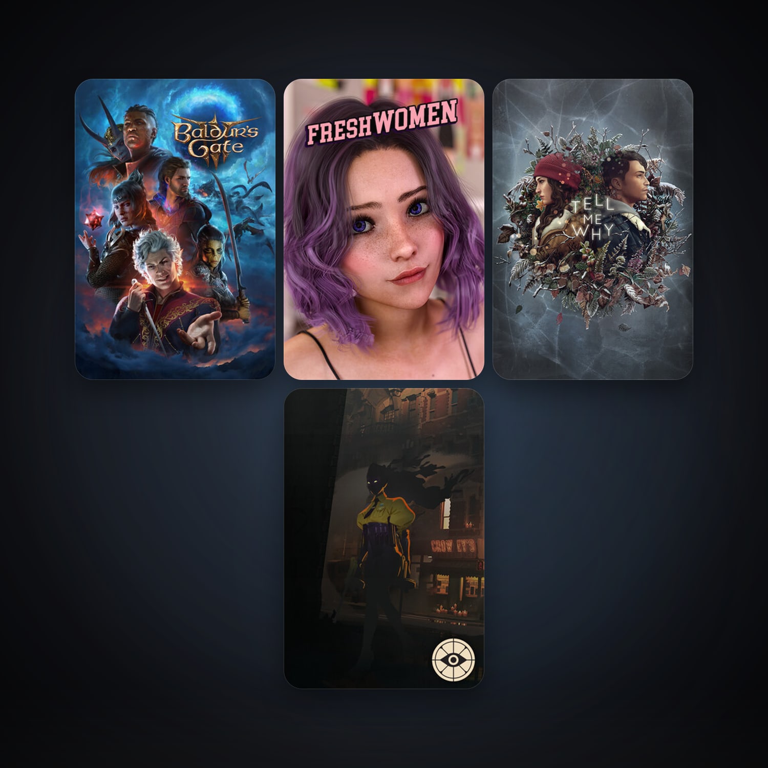 Baldur's Gate 3 + Tell Me Why, 9 games, clean — HabibiAccounts